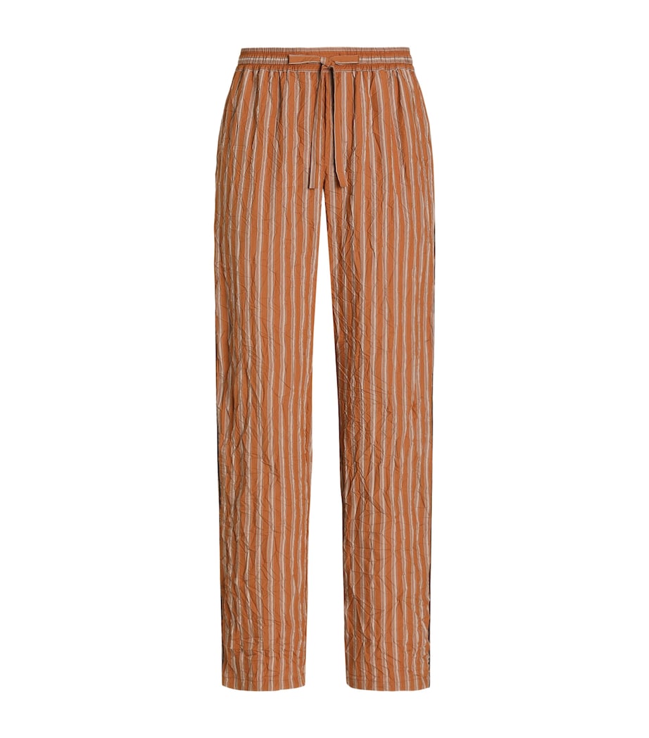 Dolce&Gabbana Mens Striped Crinkle Trousers Stri Image 1