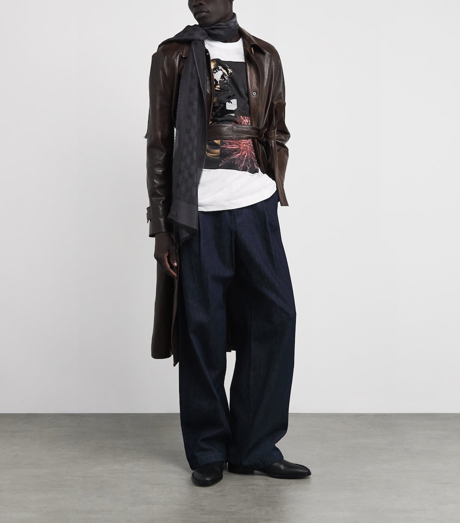 Cotton Floral Print T-Shirt WHITE Image 2