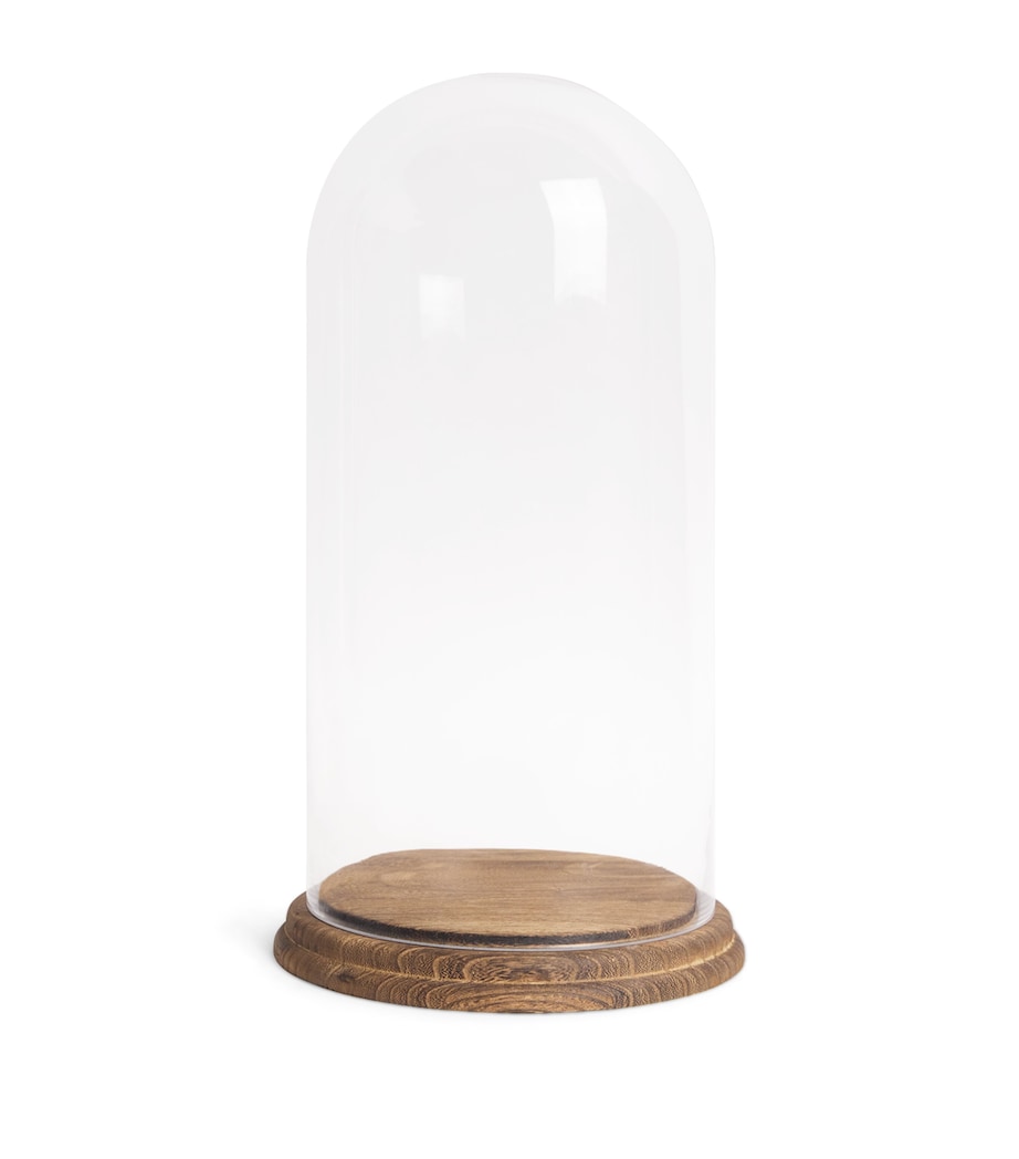 Harrods Glass Dome Ornament 40cm Brown Image 1