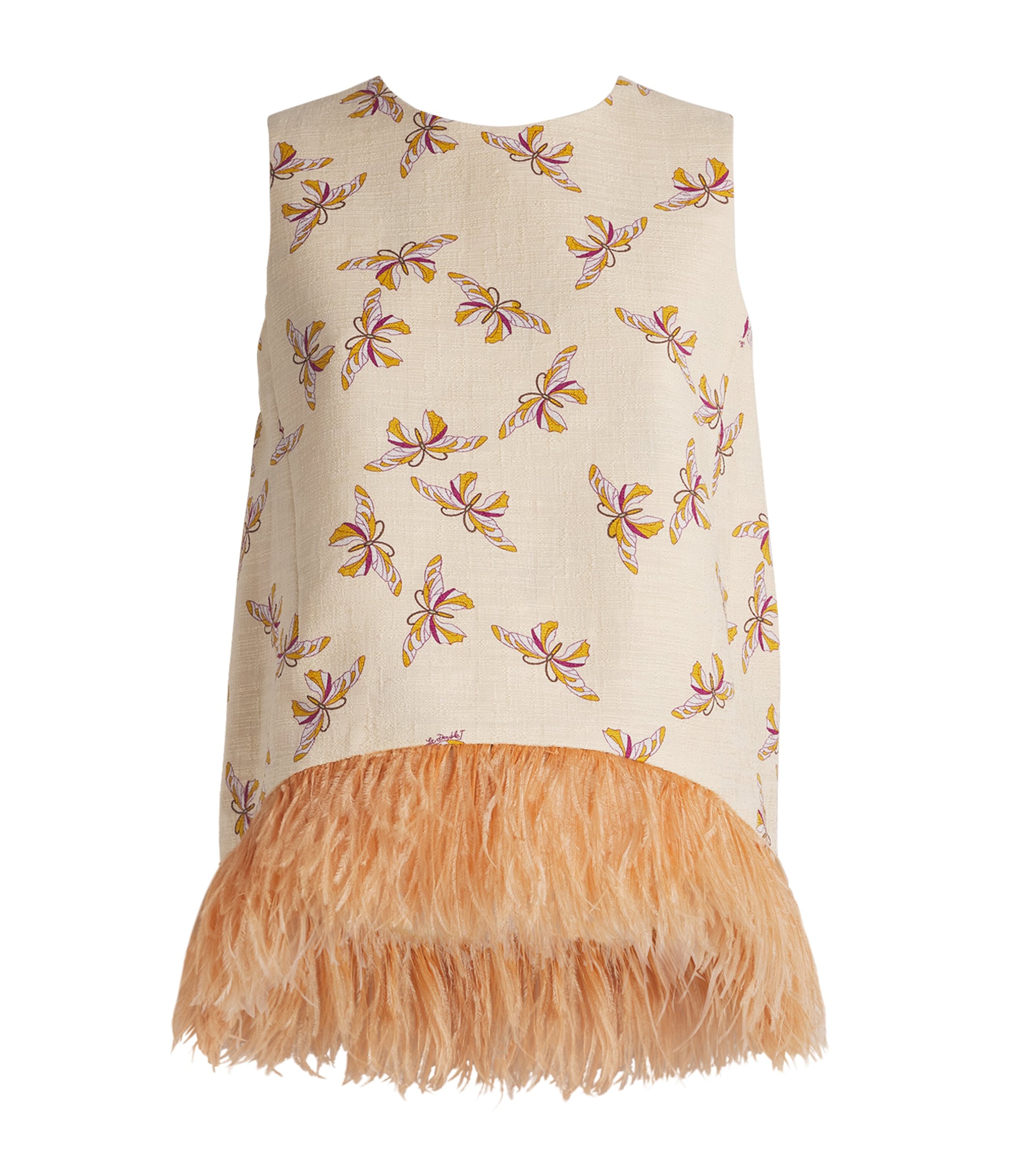 La Doublej Womens Farfalla Print La Scala Top Farfalla Image 1