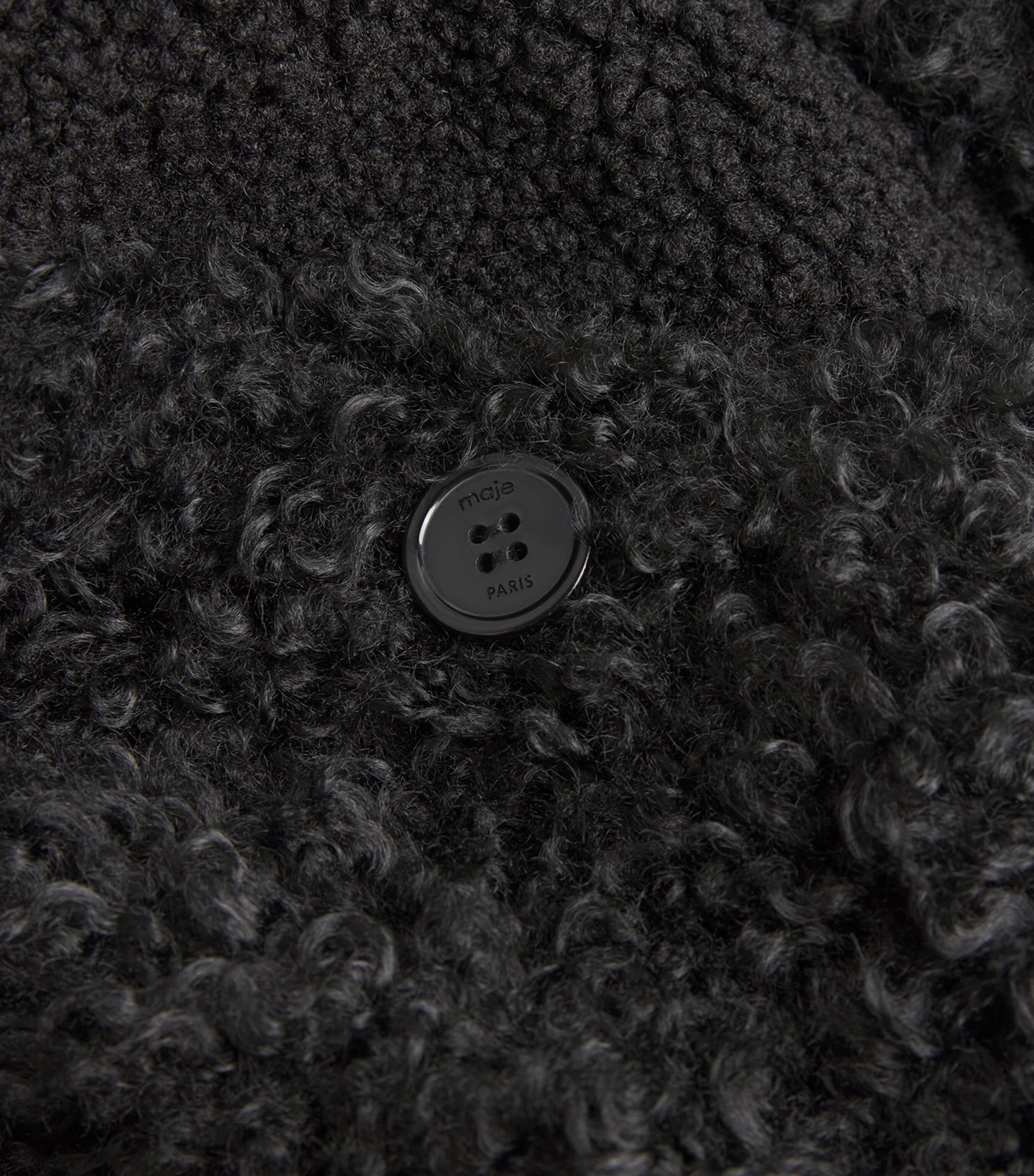 Faux-Shearling Jacket BLACK Image 5