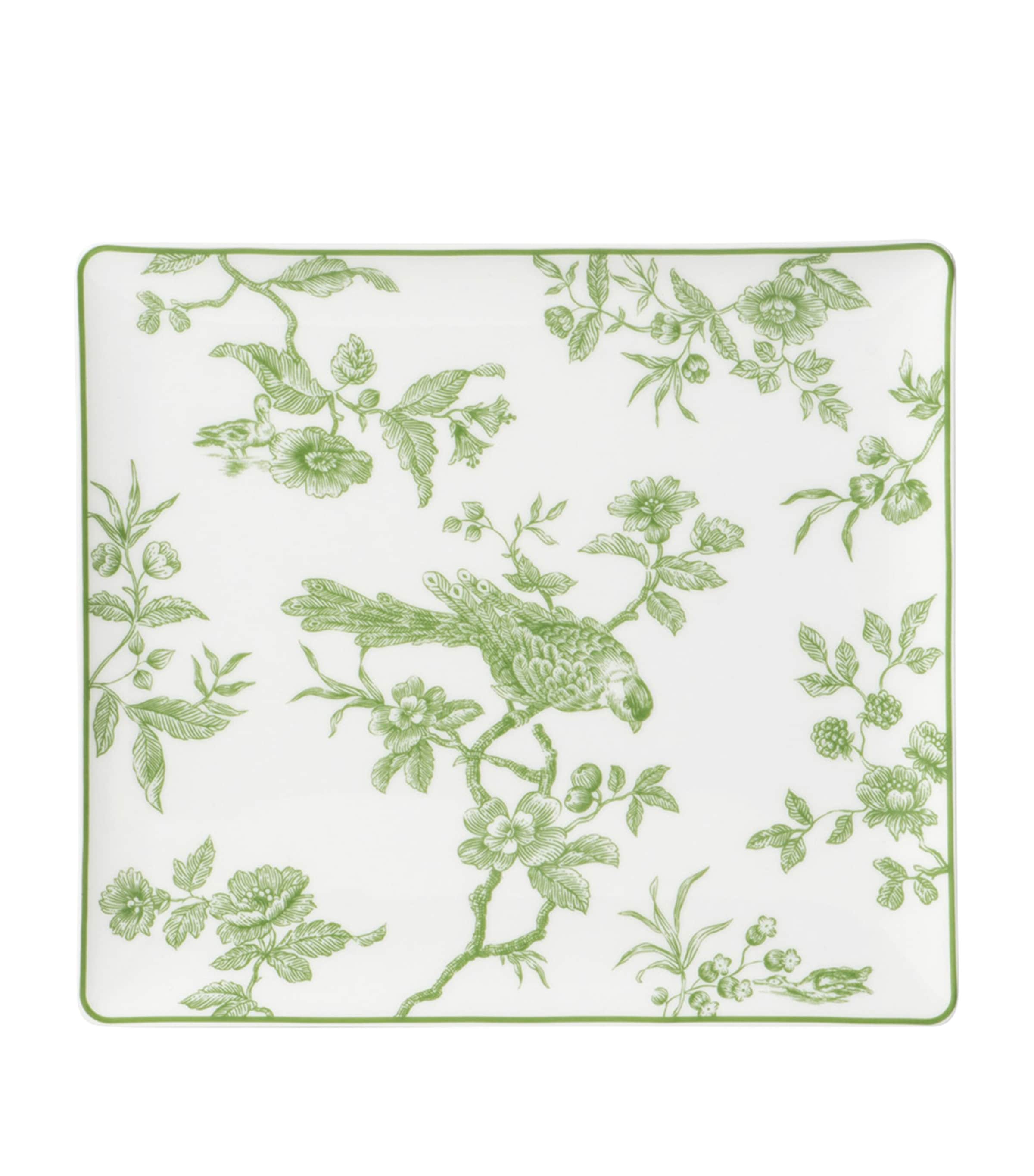 Bernardaud Albertine Rectangular Tray (22cm) Vert Image 1