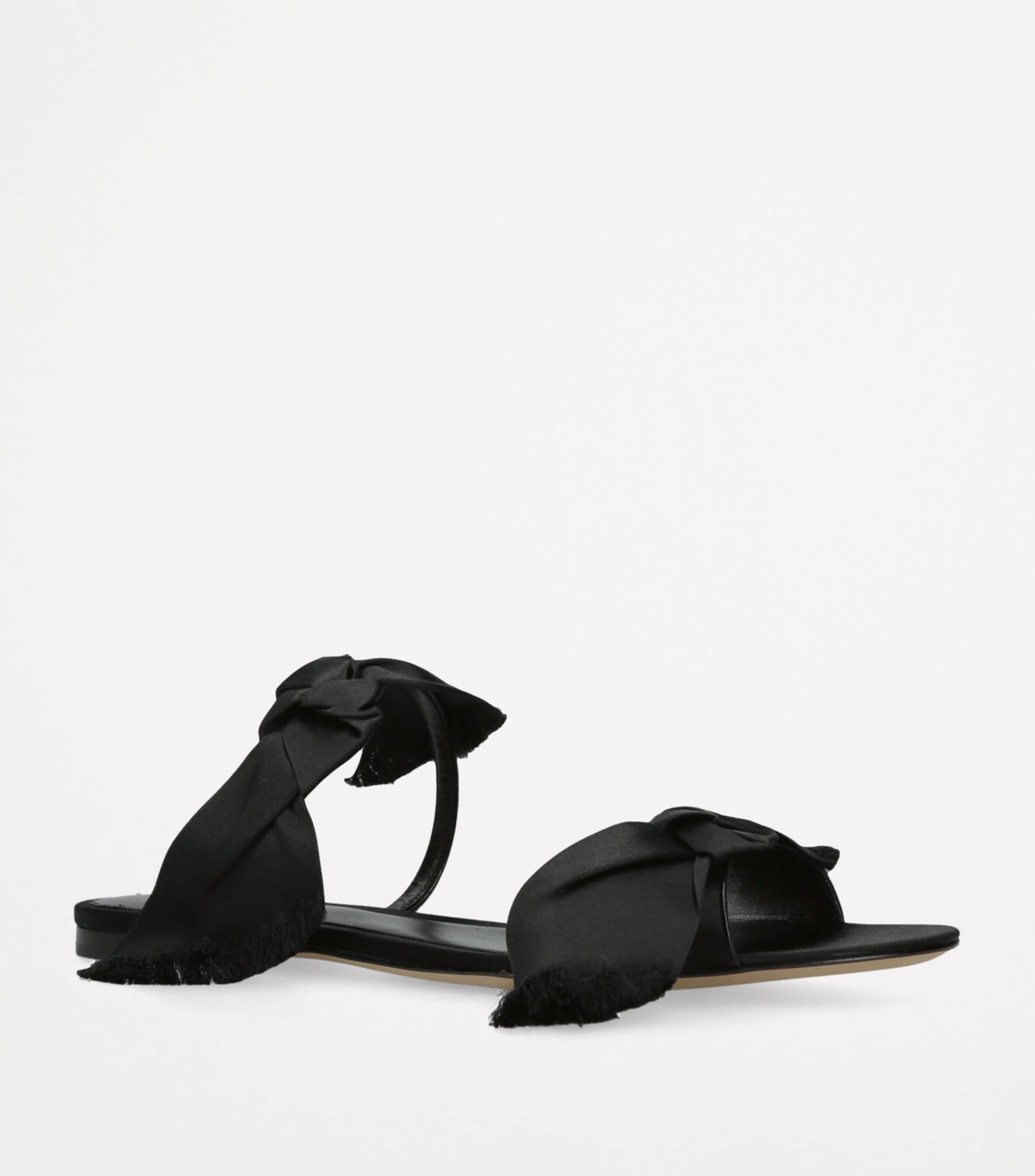 Voluptas Satin Slides BLACK Image 3