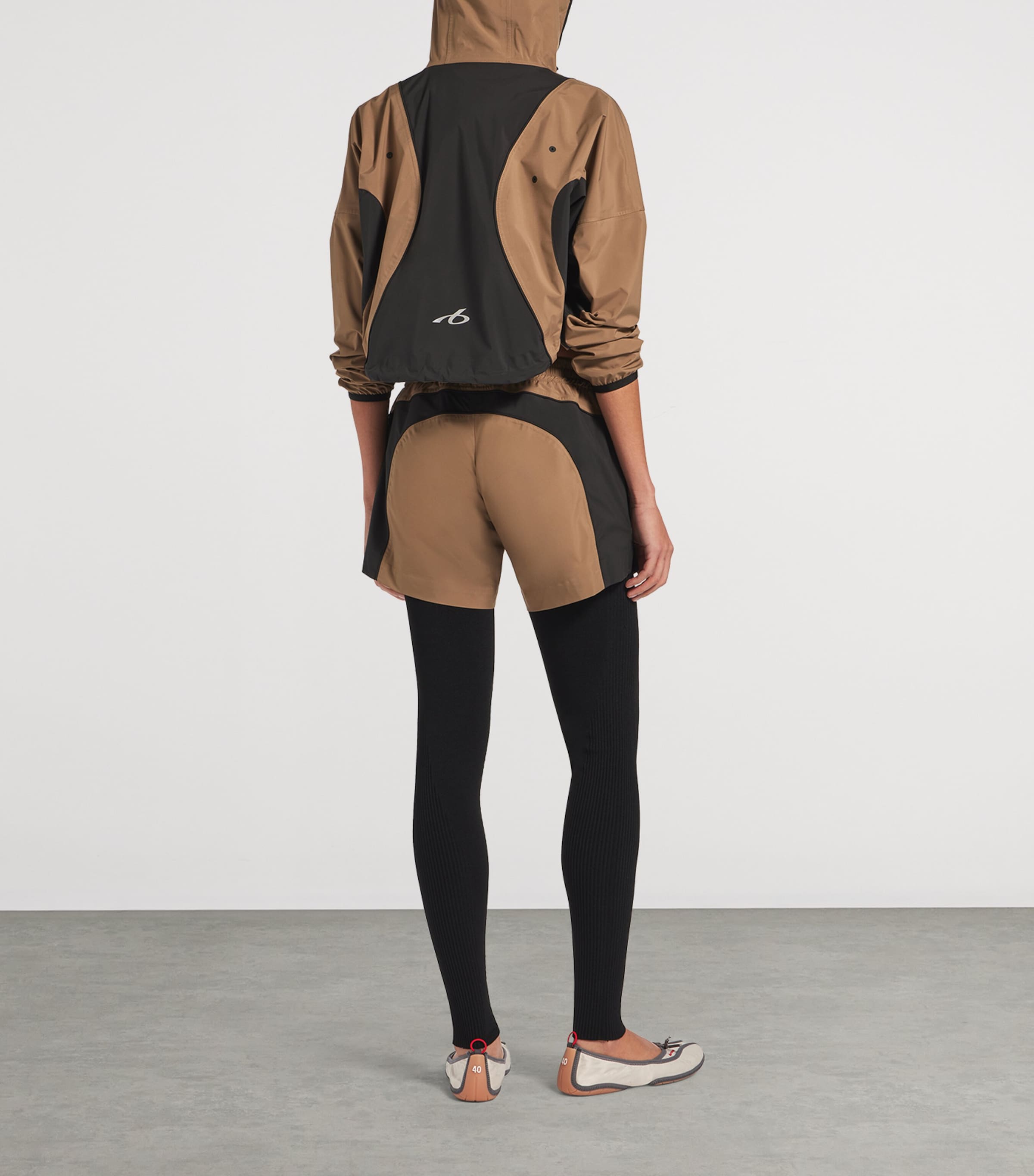 Balenciaga Womens Taffeta Tracksuit Shorts Image 3