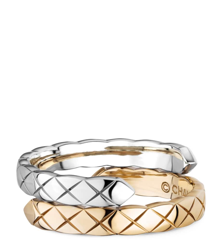 Beige Gold and Diamond Coco Crush Ring BEIGE Image 4