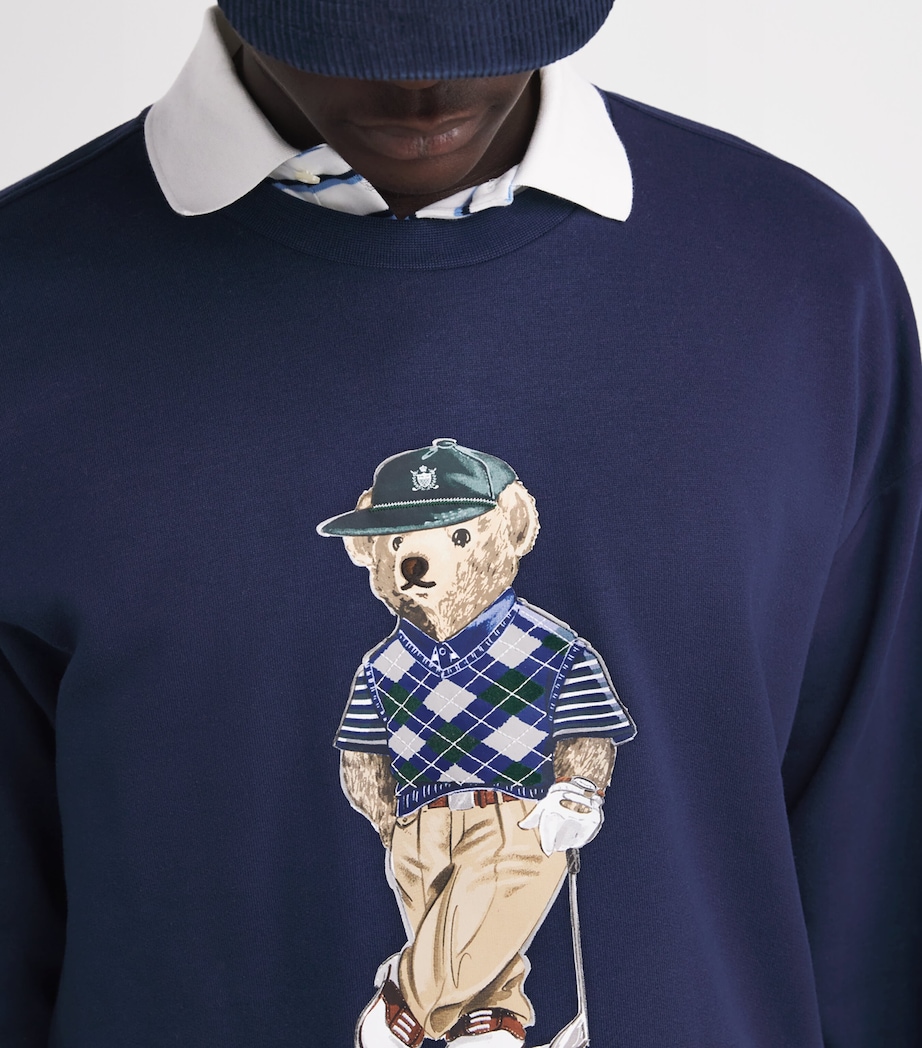 Cotton-Blend Relaxed Fit Polo Bear Sweatshirt REFINED NAVY Image 6
