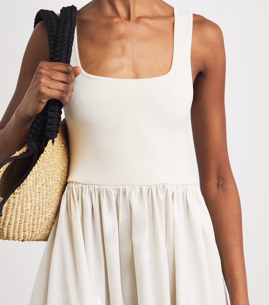 Matteau Womens Organic Cotton Midi Dress Ecruecr Image 6