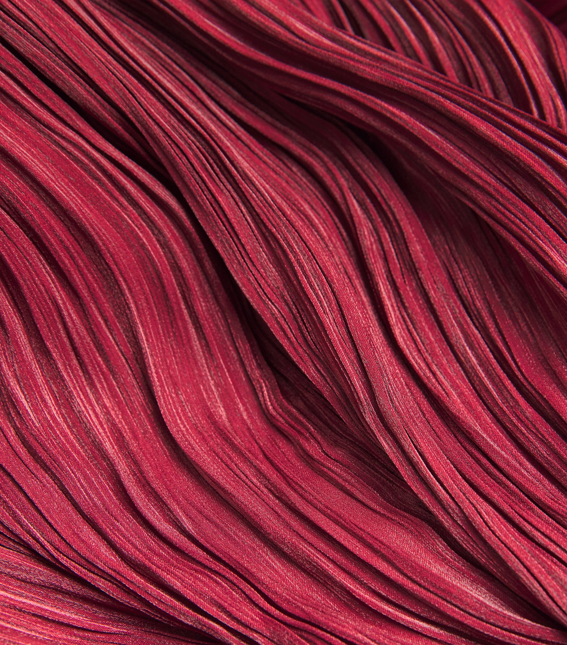 Ruched V-Neck Gown MAROON Image 5