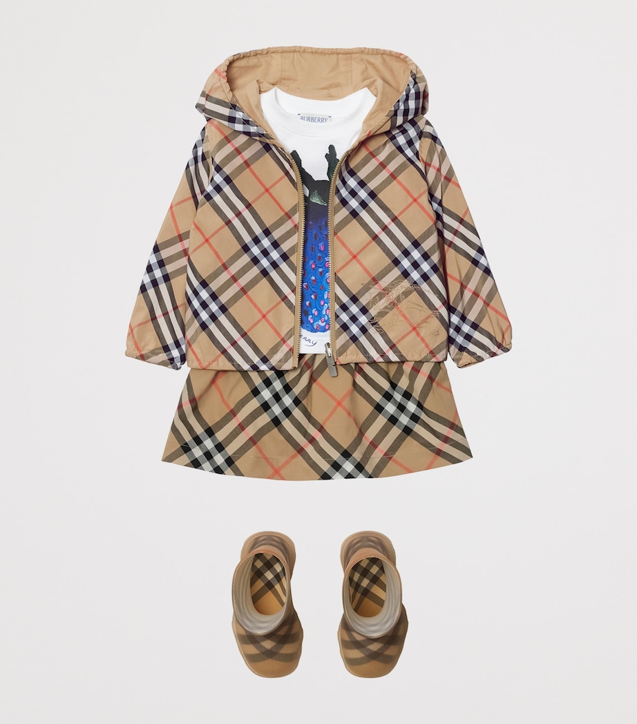 Cotton Check Skirt (6-24 Months) SAND IP CHECK Image 3