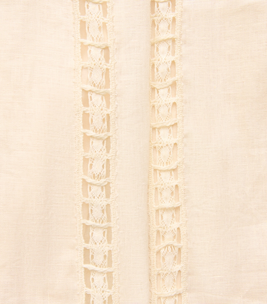 Simkhai Womens Linen-Hemp Jasmine Mini Dress Sand Image 6