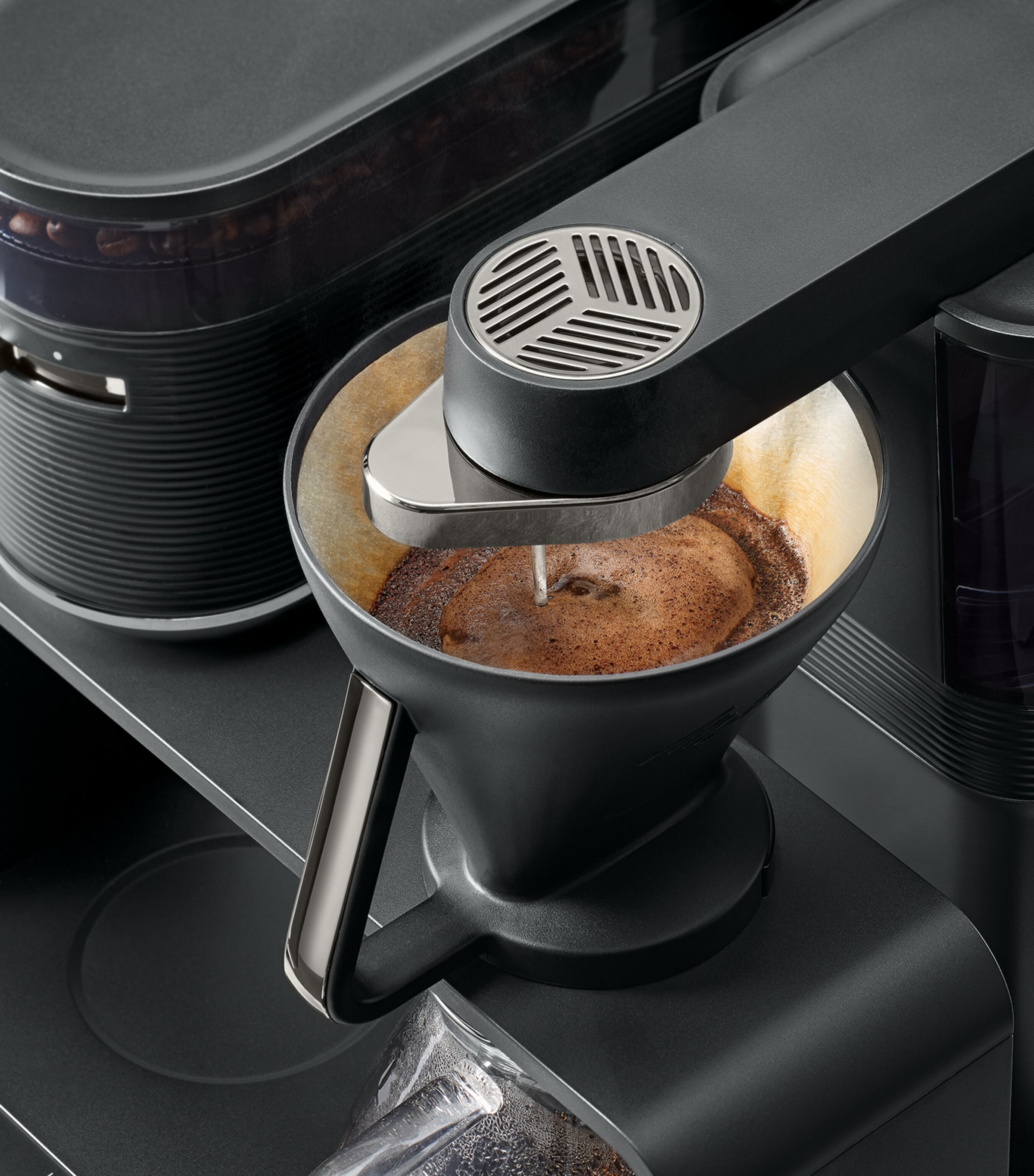 EPOS Chrome Coffee Machine with Grinder CHROME Image 6