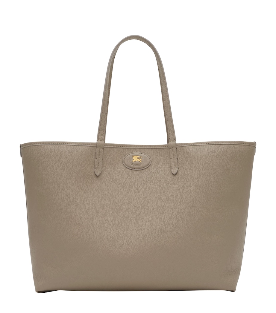 Burberry Womens Medium Leather Reversible Bloomsbury Tote Mushroom/mallow Pink Image 1
