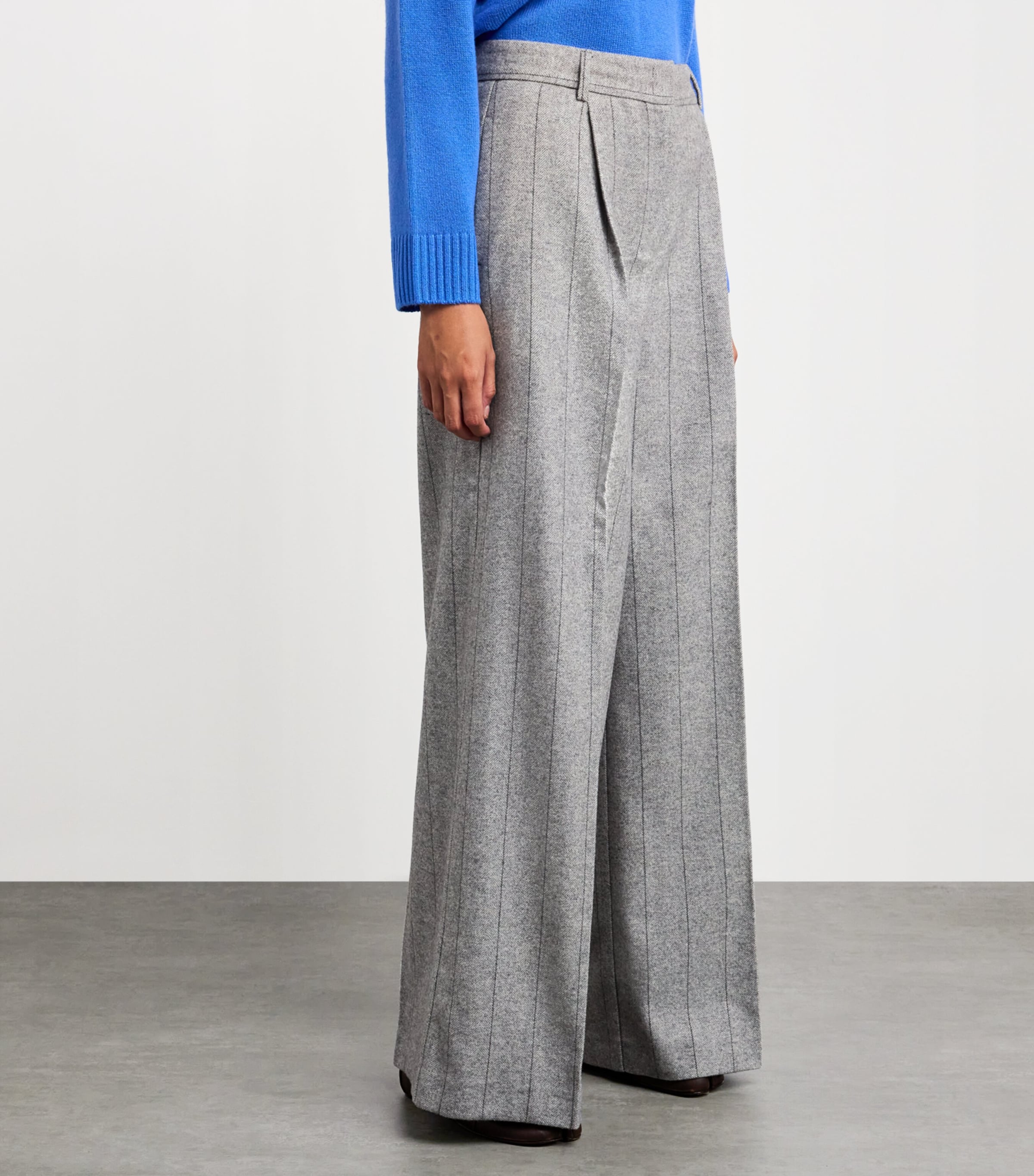 Wool-Blend Trousers GREY Image 3