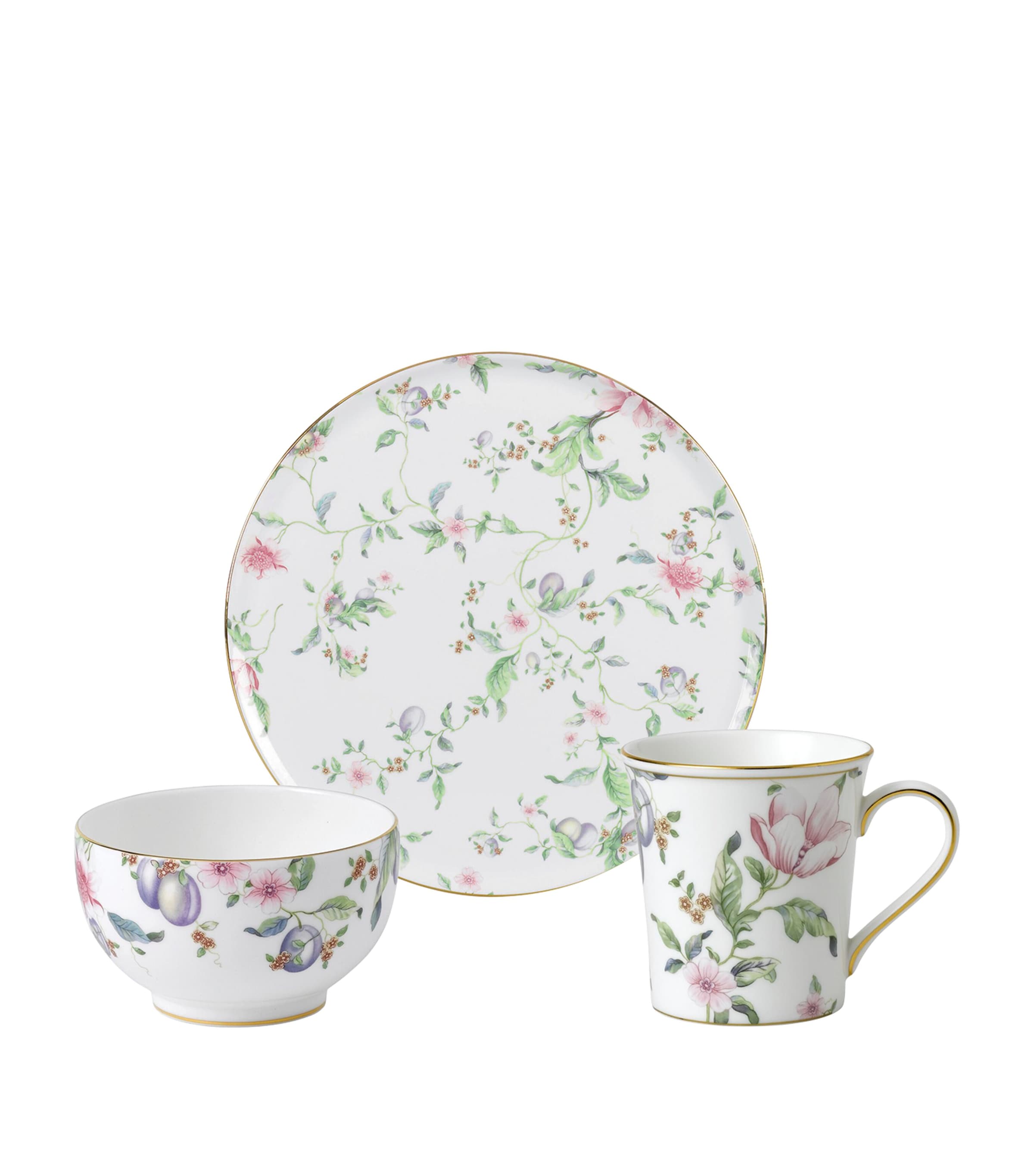 WEDGWOOD SWEET PLUM 3-PIECE DINING SET 