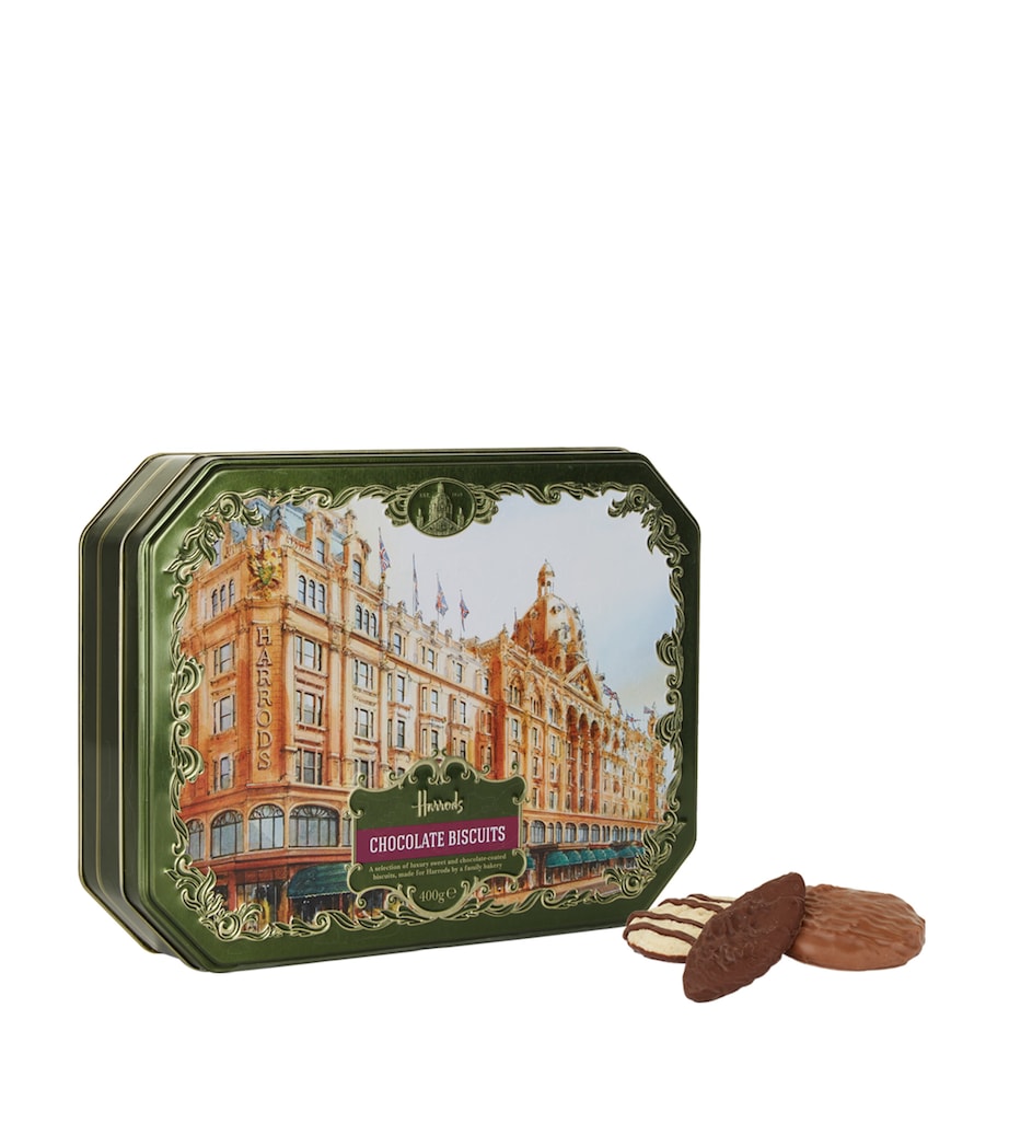 Harrods Heritage Chocolate Biscuit Tin (400g) Image 1