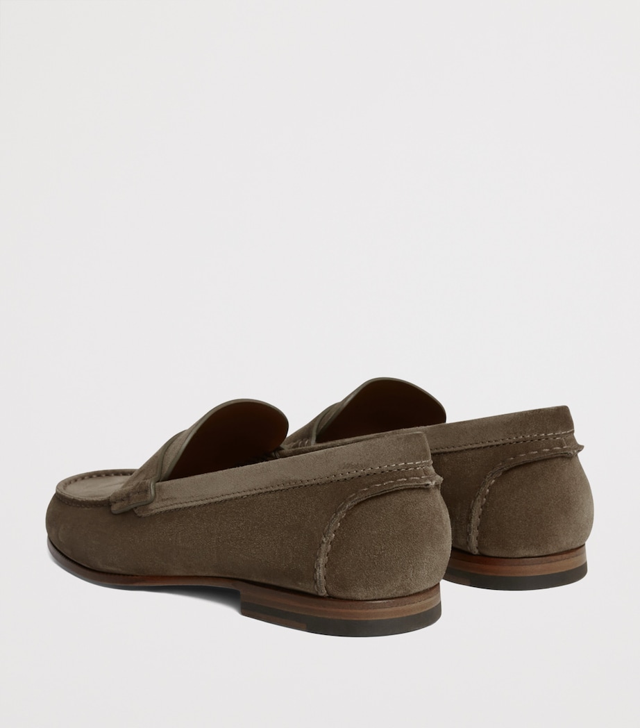 Suede Flex Heddon Loafers 102KHAKI Image 6