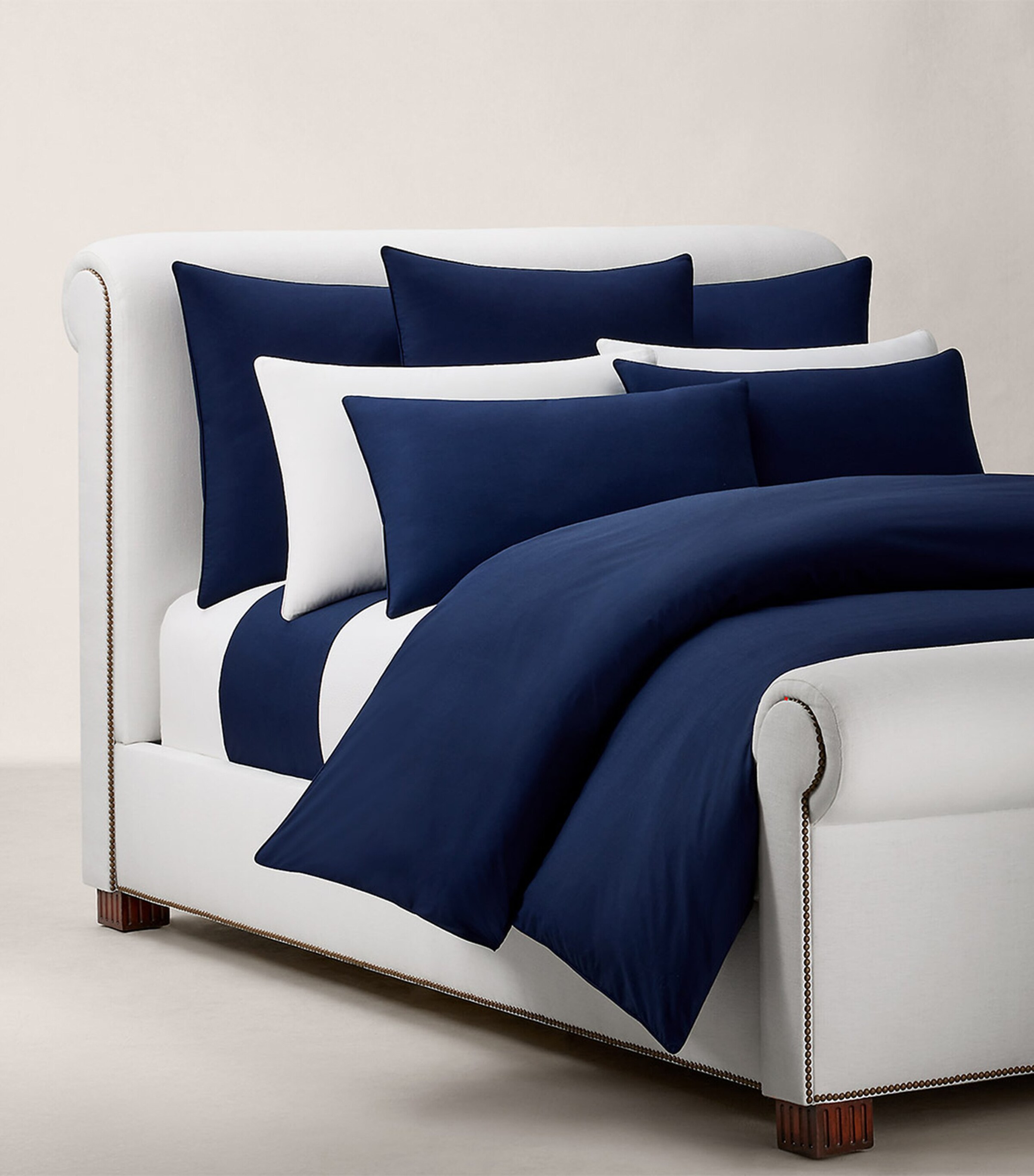 Ralph Lauren Home Cotton Player Double Fitted Sheet (140cm x 200cm) Newport Image 4