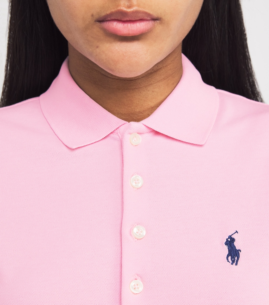 Stretch-Cotton Julie Polo Shirt COUNTRY CLUB PINK Image 6