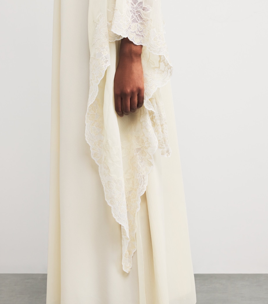 Silk Chiffon Miel Nightdress HONEY Image 4