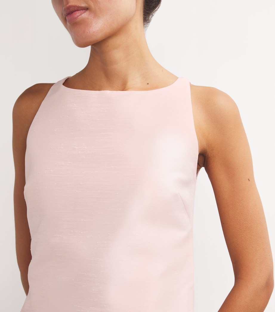 Open-Back Mini Dress PALE PINK Image 6