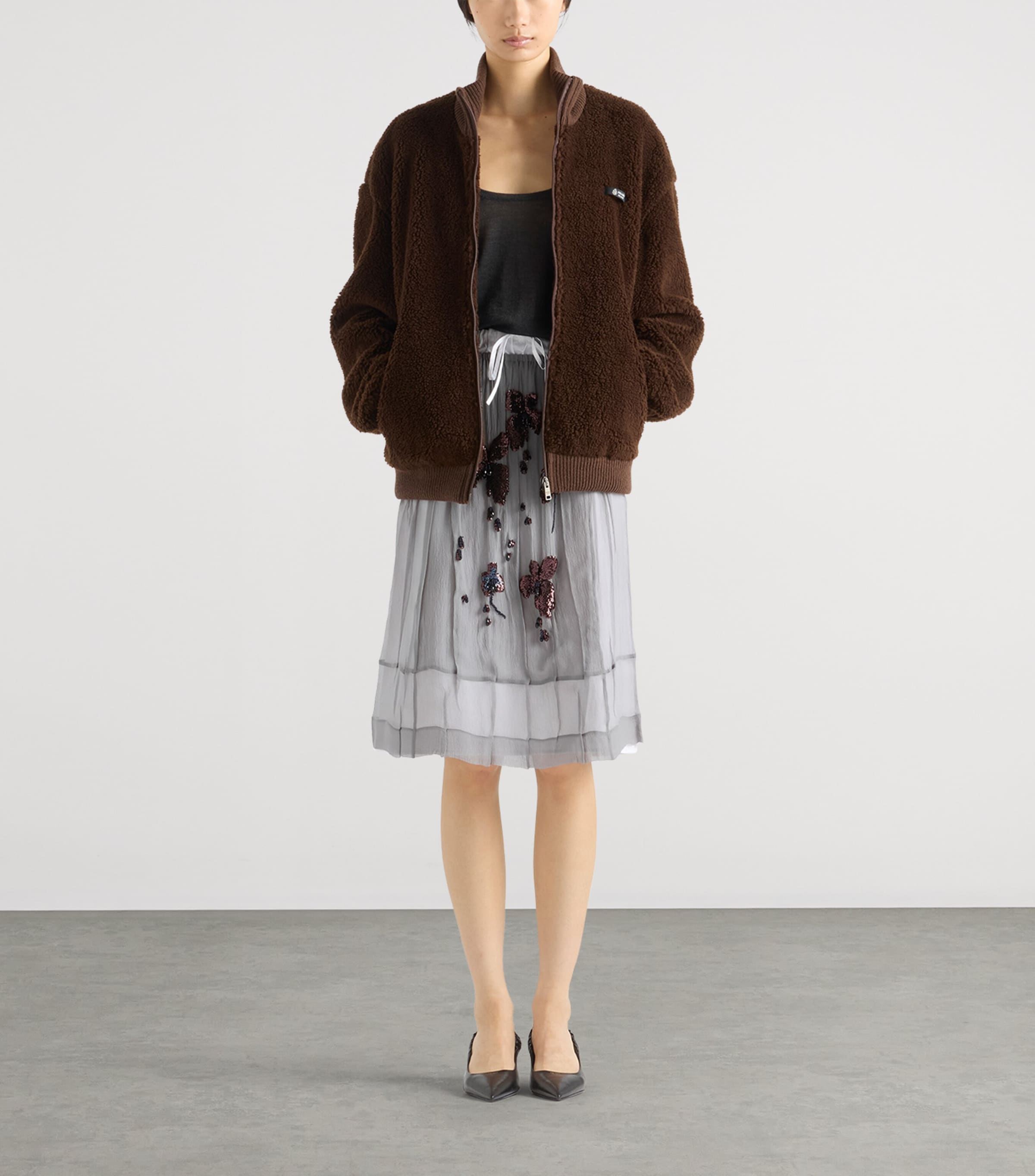 Fleece Bomber Jacket F0324 Image 2