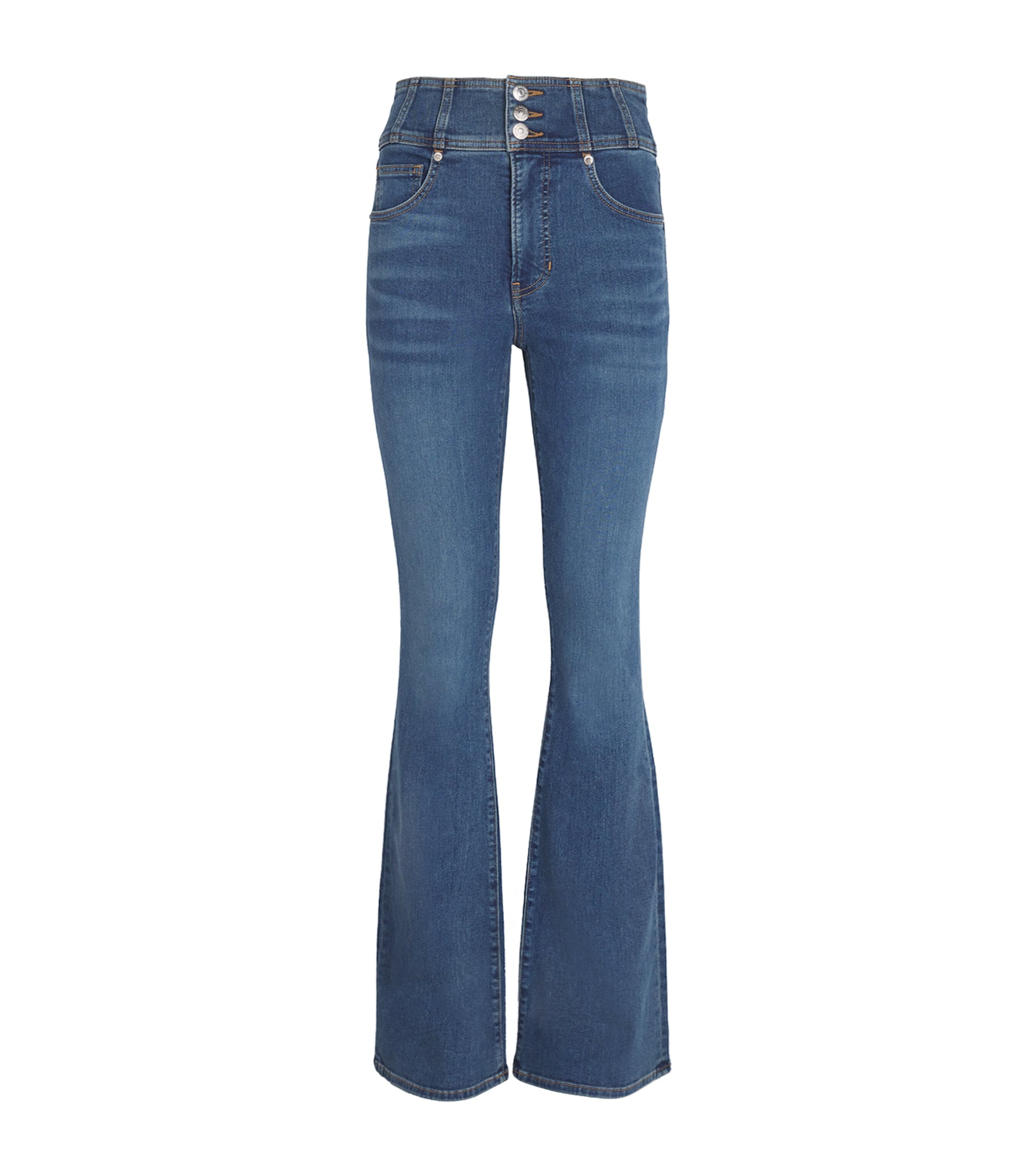 Veronica Beard Beverly High-rise Flared Jeans In Blue