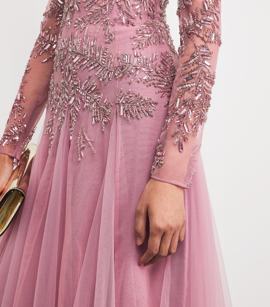 Tulle Embellished Off-The-Shoulder Gown 151906 ZEPHYR Image 4