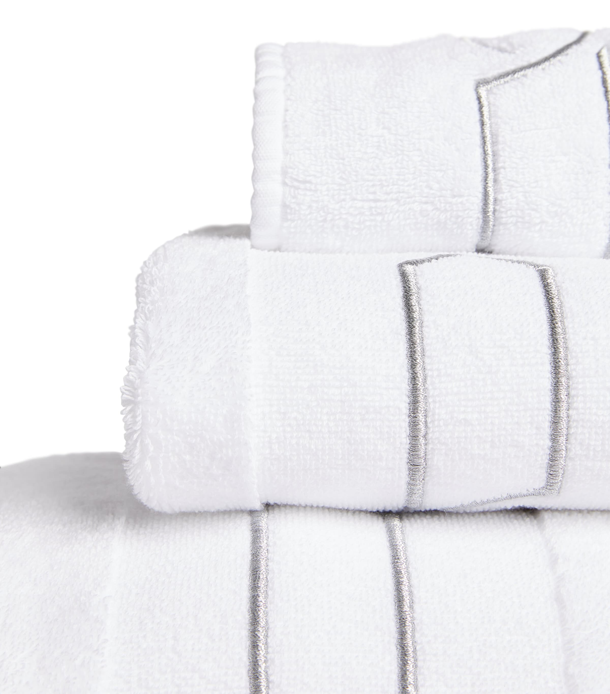 Abyss & Habidecor Cluny Guest Towel (40cm x 75cm) Silver Image 3
