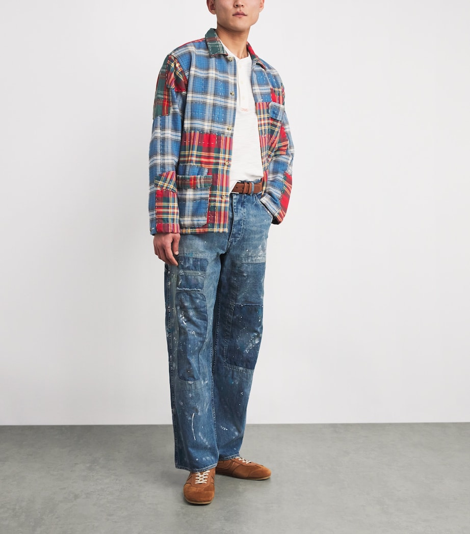 Cotton Flannel Patchwork Overshirt MULTI Image 2