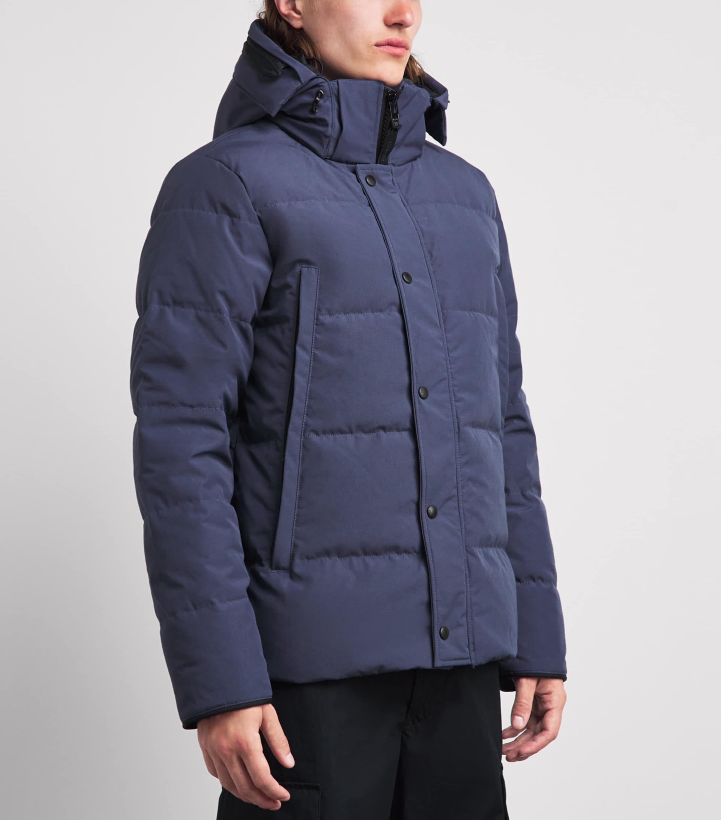 Canada Goose Mens Wyndham Parka Jacket Dusk Blue Image 5
