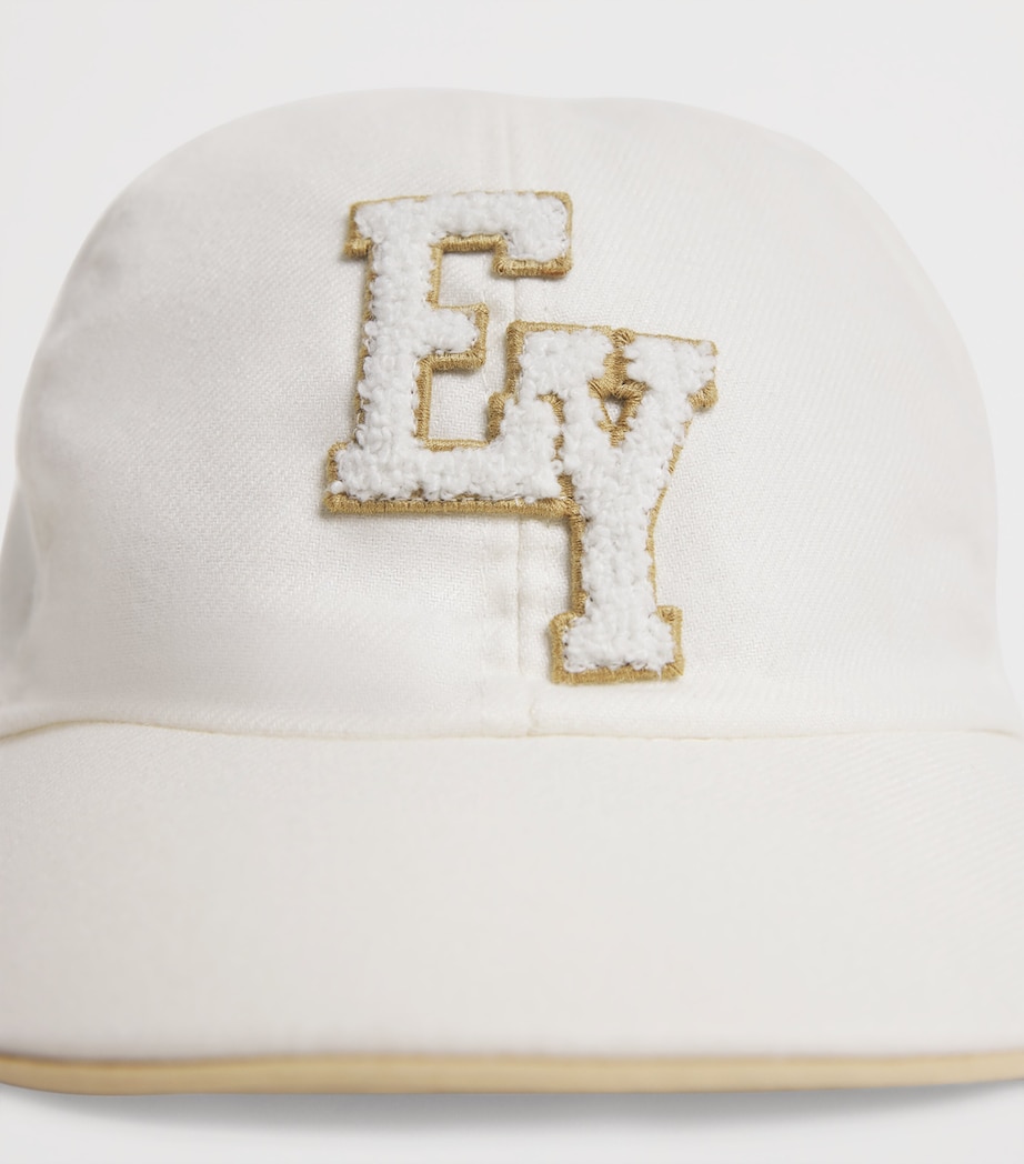 Embroidered Logo Baseball Cap 101BGIVORY/BEIGE Image 4