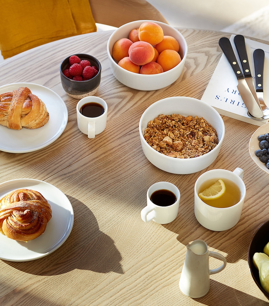 Set of 2 Porcelain Collective Cereal/Soup Bowls (15cm) WHITE Image 6