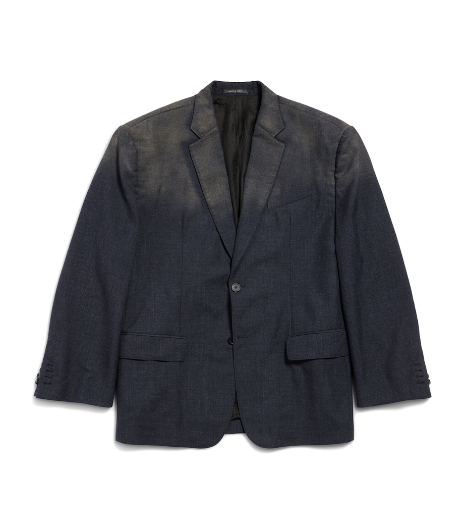 Balenciaga Mens Wool Faded Blazer Image 1