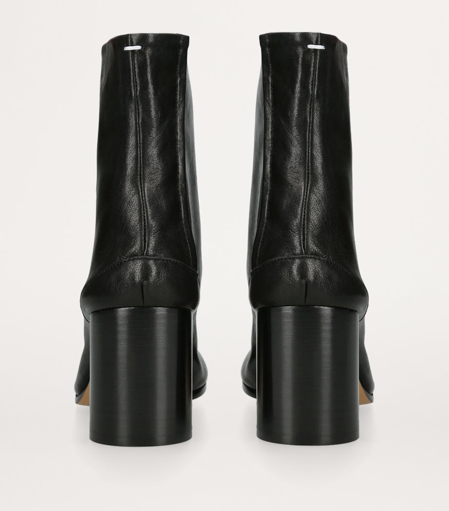 Leather Tabi Ankle Boots 80 BLACK Image 2