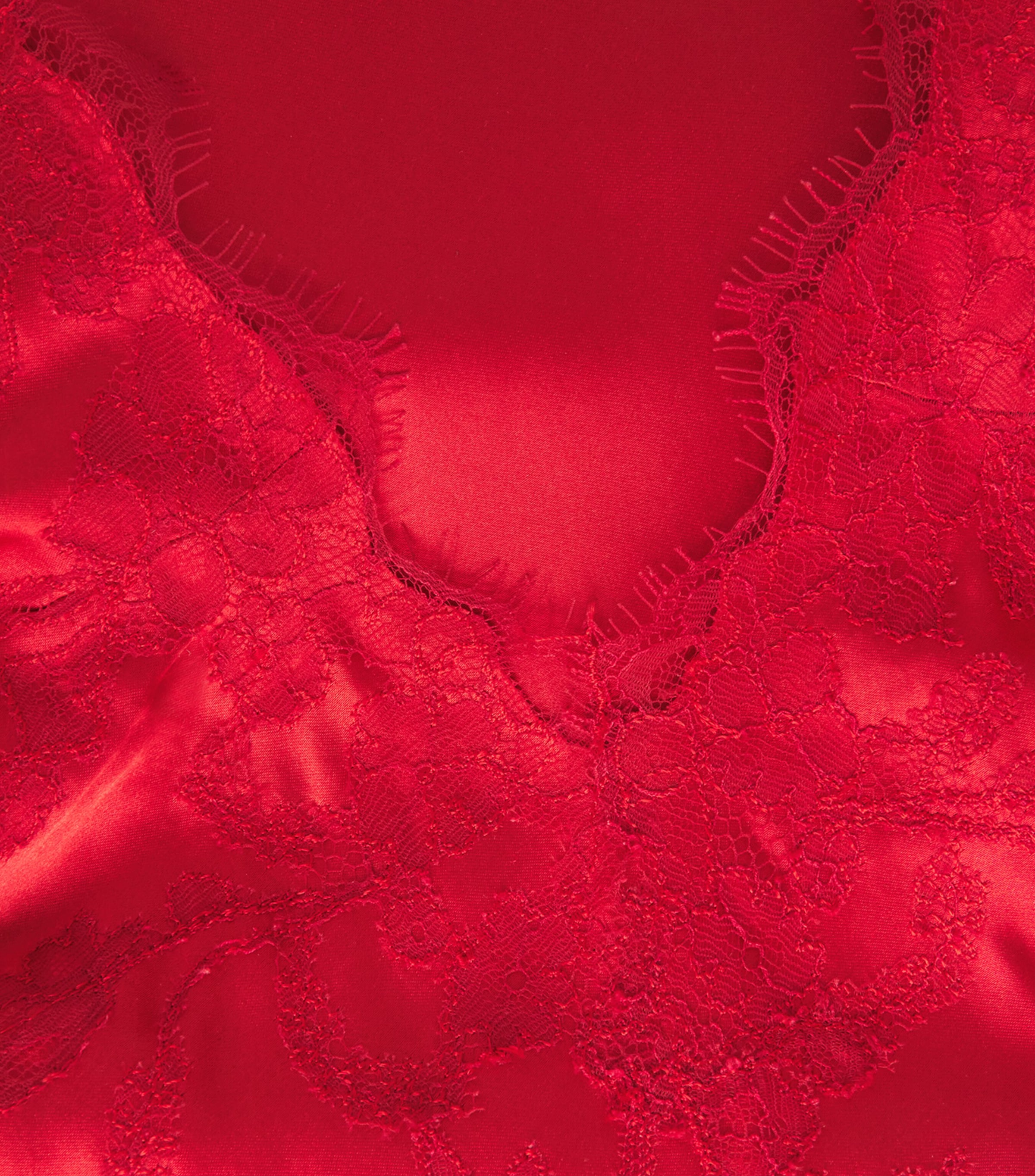 Silk Lace-Detail Slip Maxi Dress RUBY/RUBY Image 5