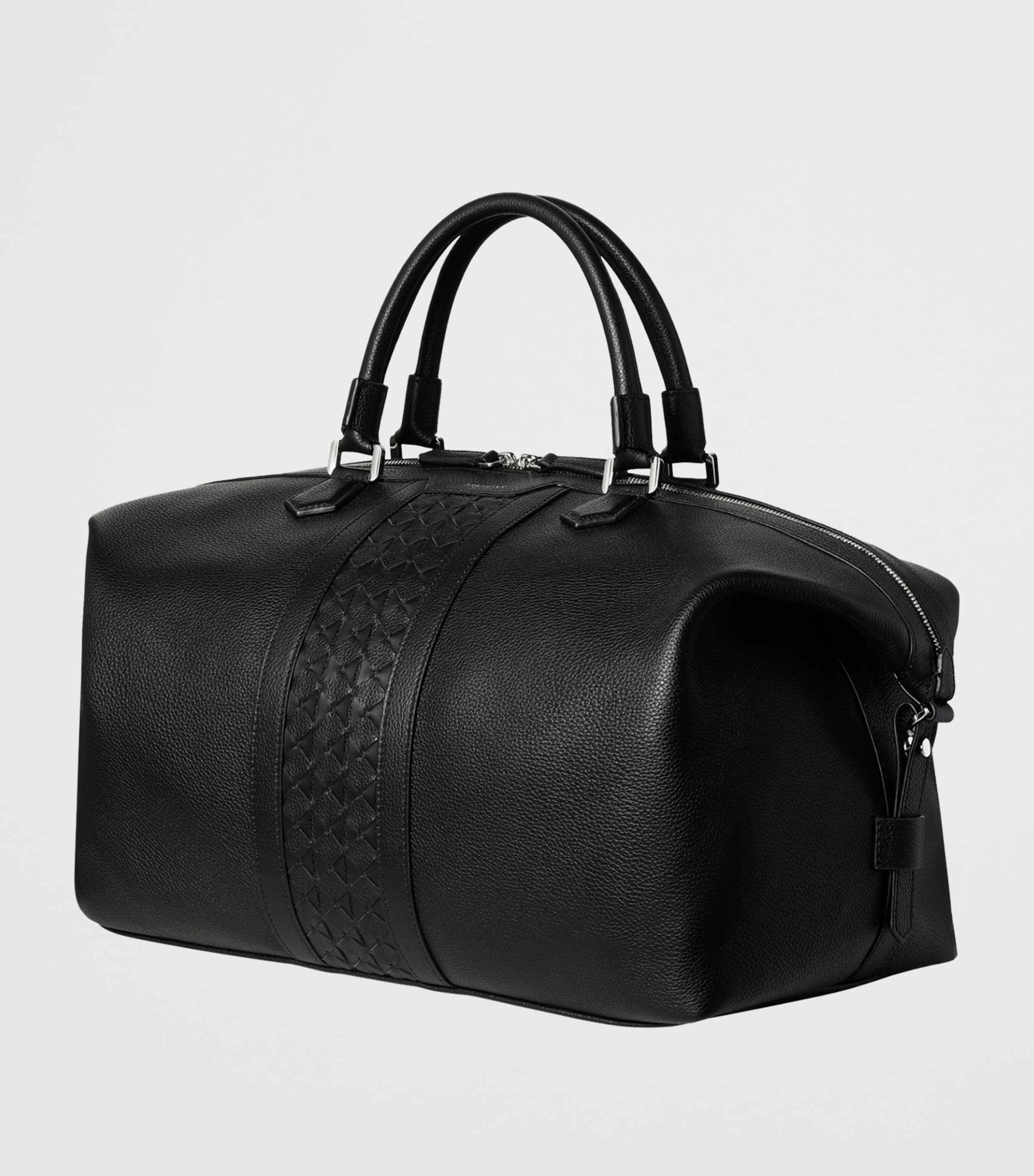 Cachimere Leather Holdall BLACK Image 2