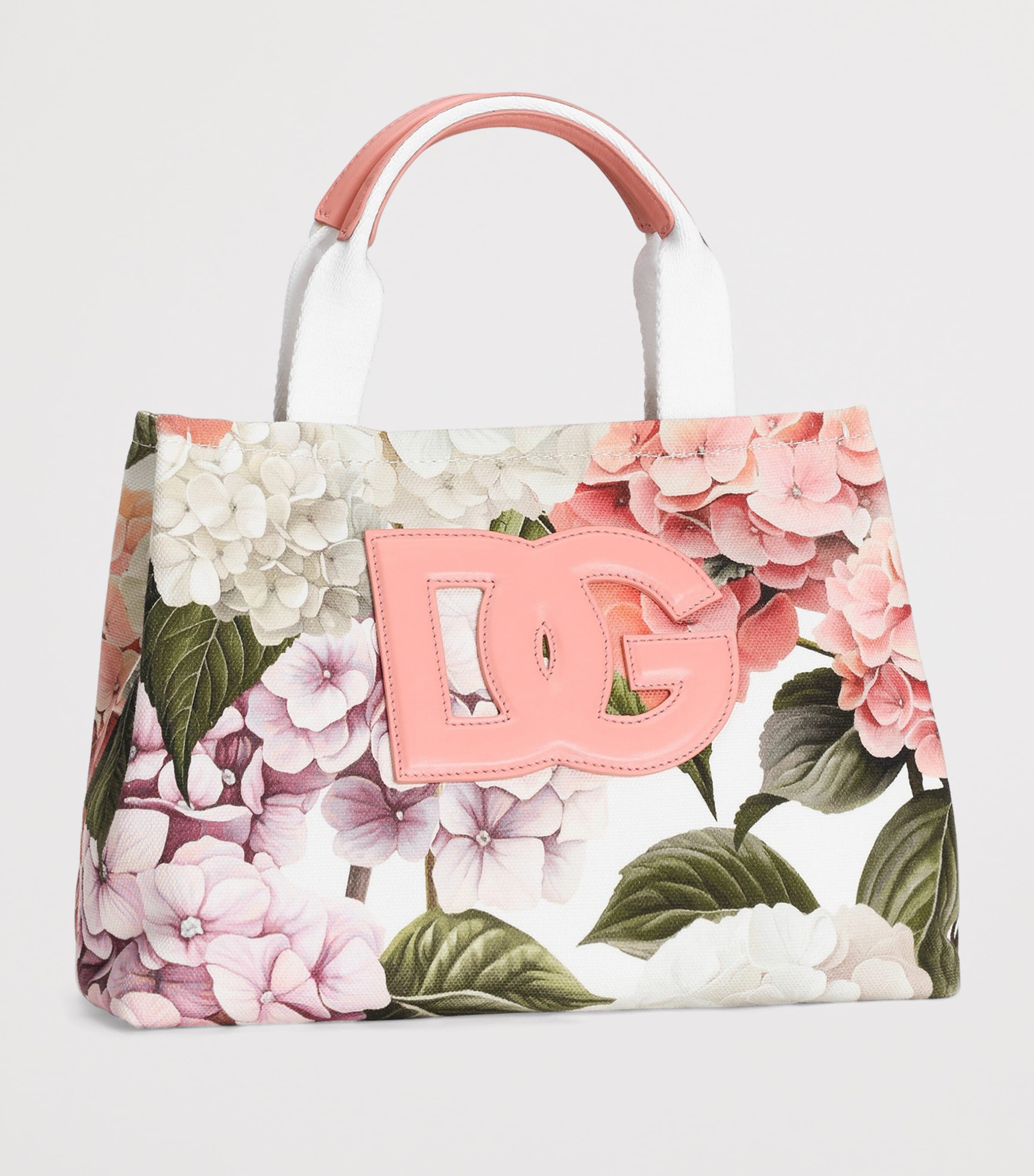 Dolce&Gabbana Kids Multi Canvas Hydrangea Print Tote Bag | Harrods US