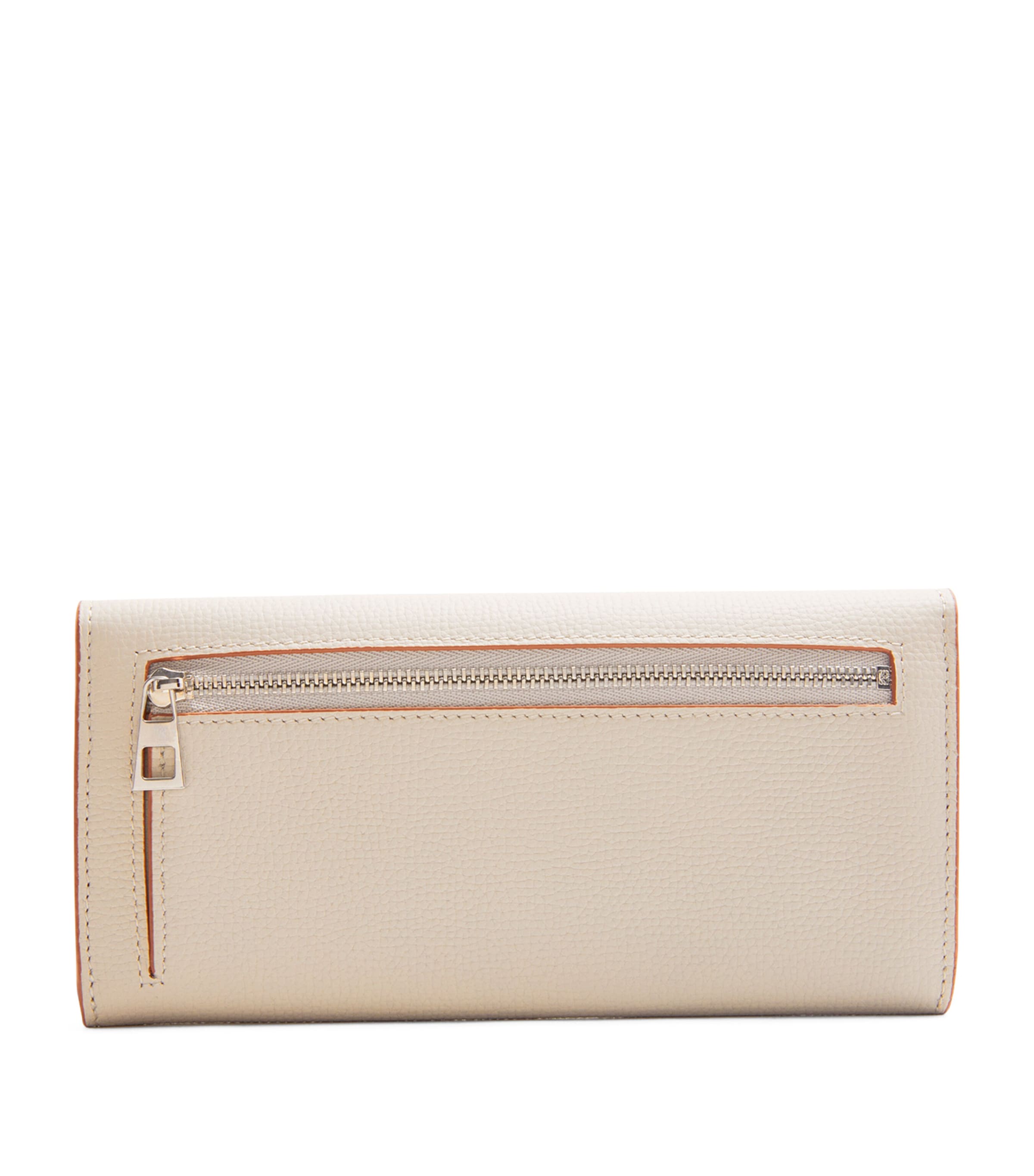 LOEWE Calfskin Anagram Continental Wallet Light Ghost Image 3