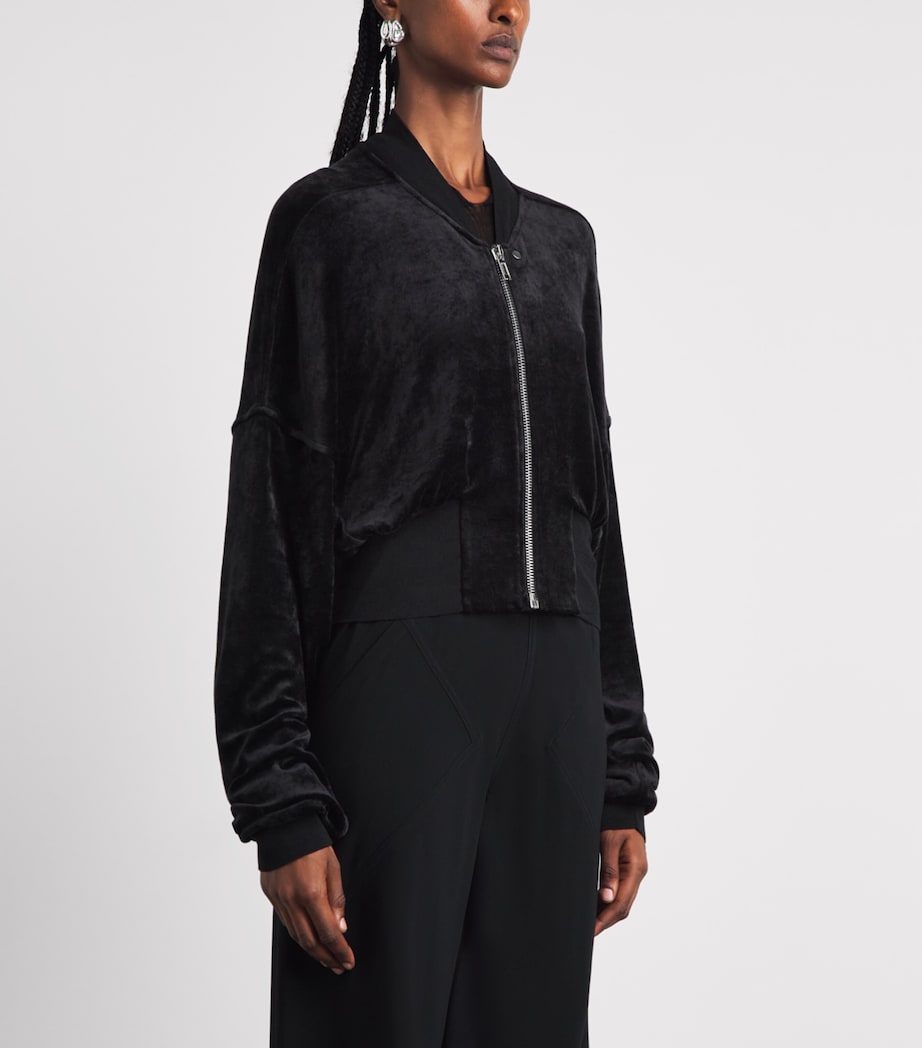 Rick Owens Womens Flight Bomber Jacket Black Image 4
