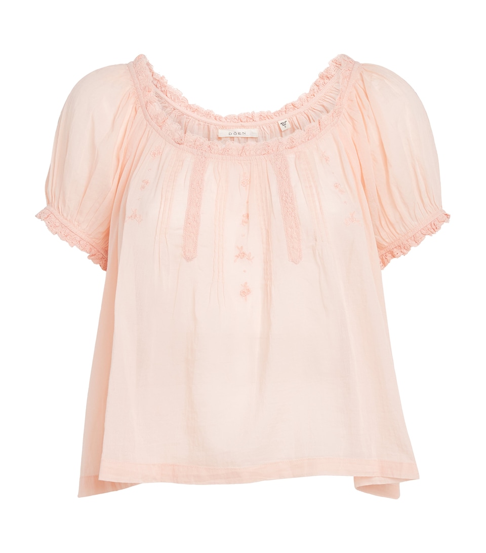 DÔEN Organic Cotton Frederica Blouse Blush