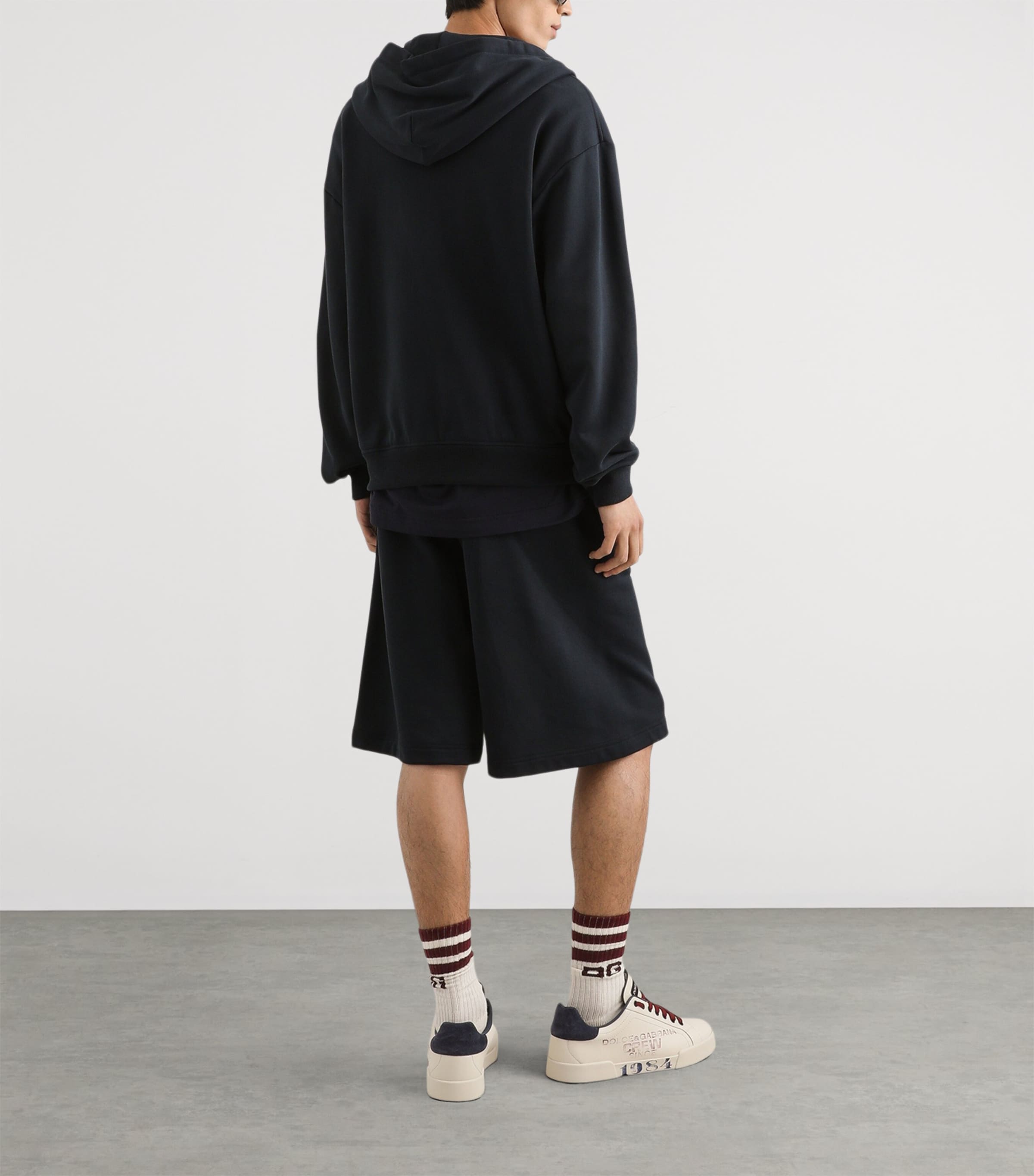 Cotton Logo Patch T-Shirt B0665-VERY DARK Image 5