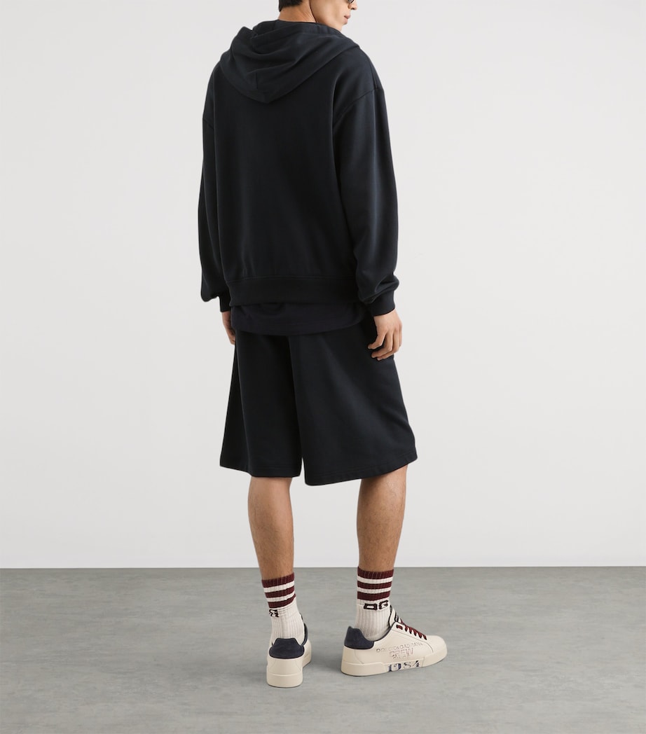 Cotton Logo Patch T-Shirt B0665-VERY DARK Image 5