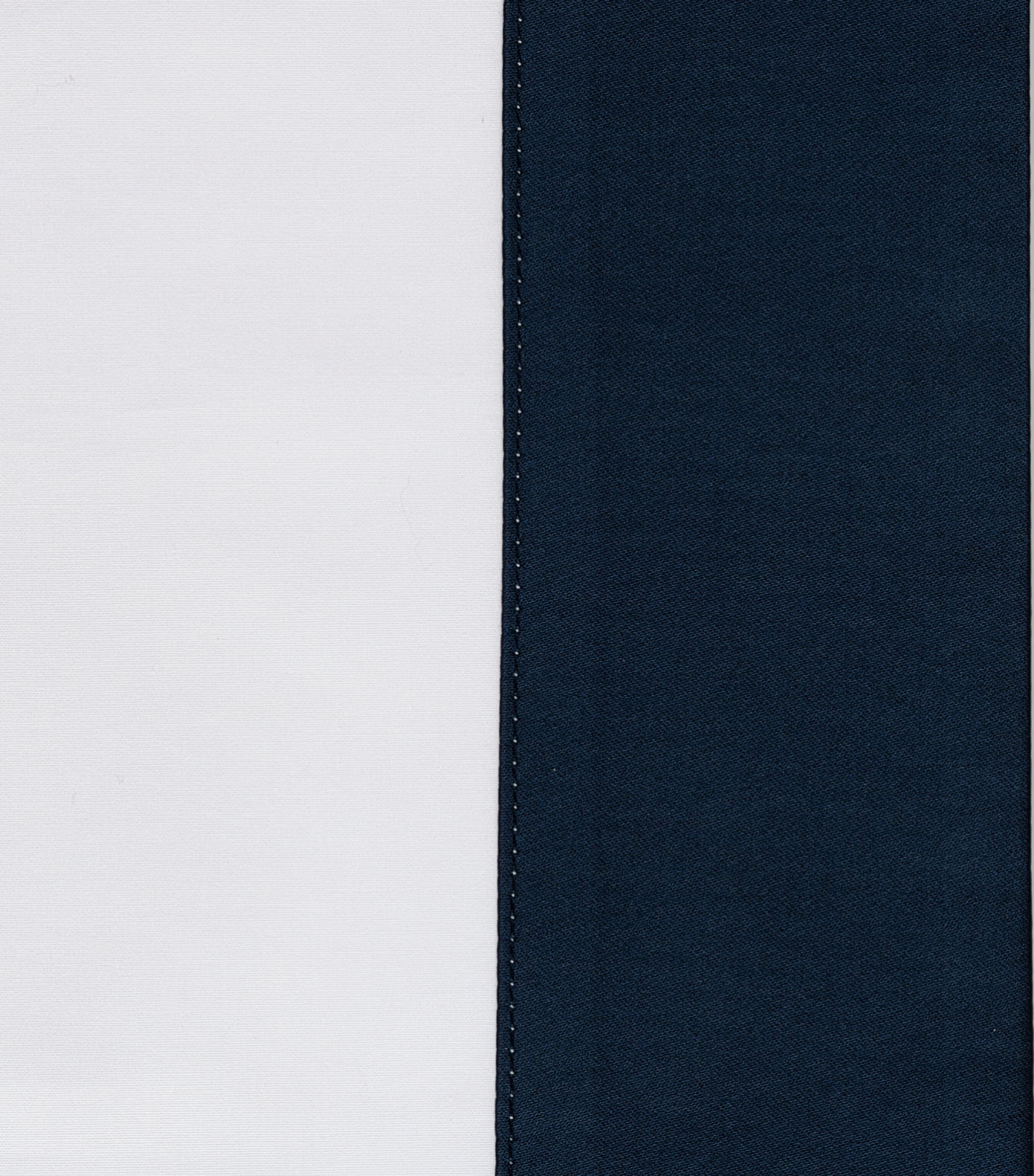 Celso De Lemos Hella Super King Flat Sheet (270cm x 300cm) Navy Image 2