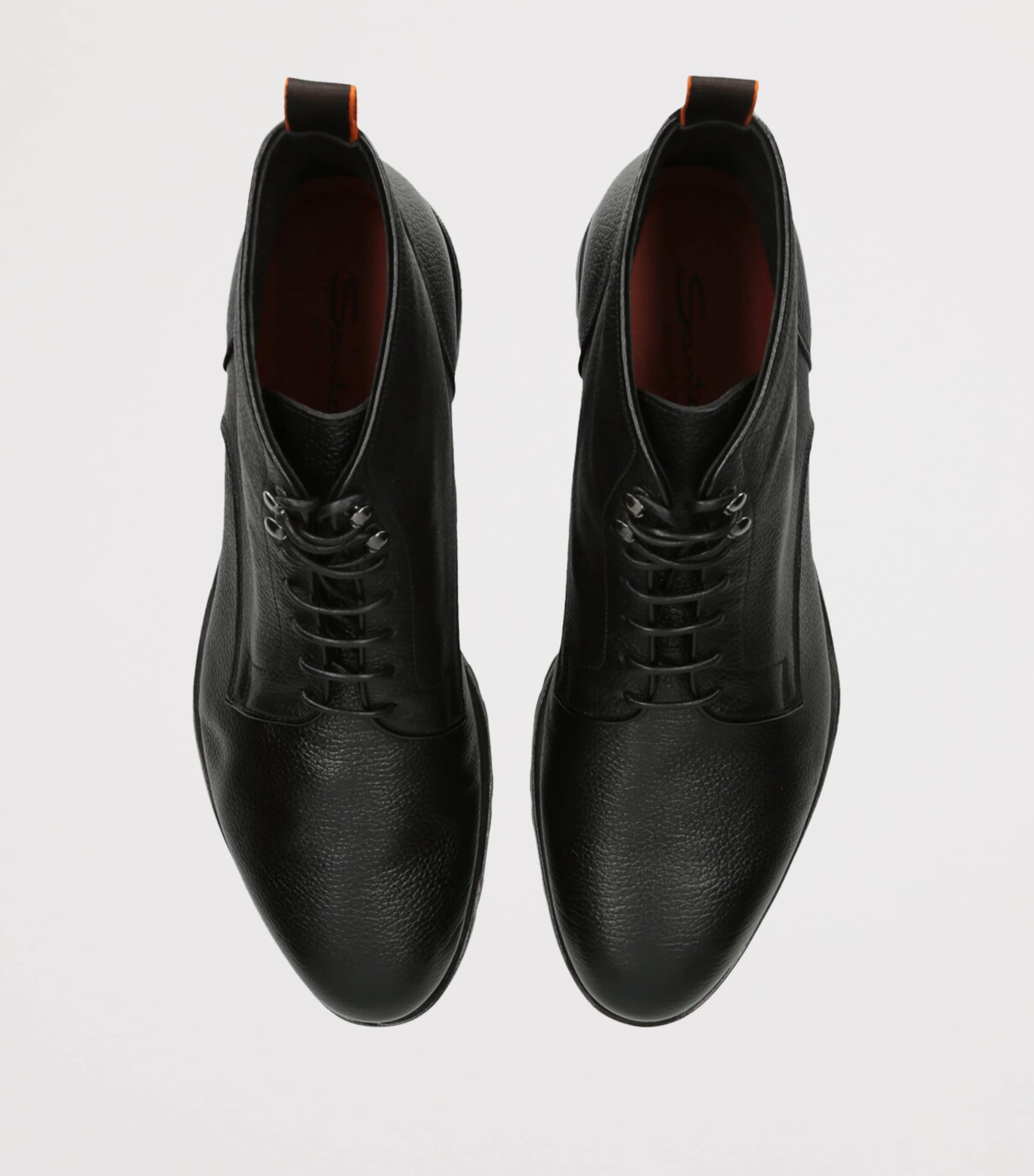 Leather Colin Lace-Up Boots BLACK Image 4