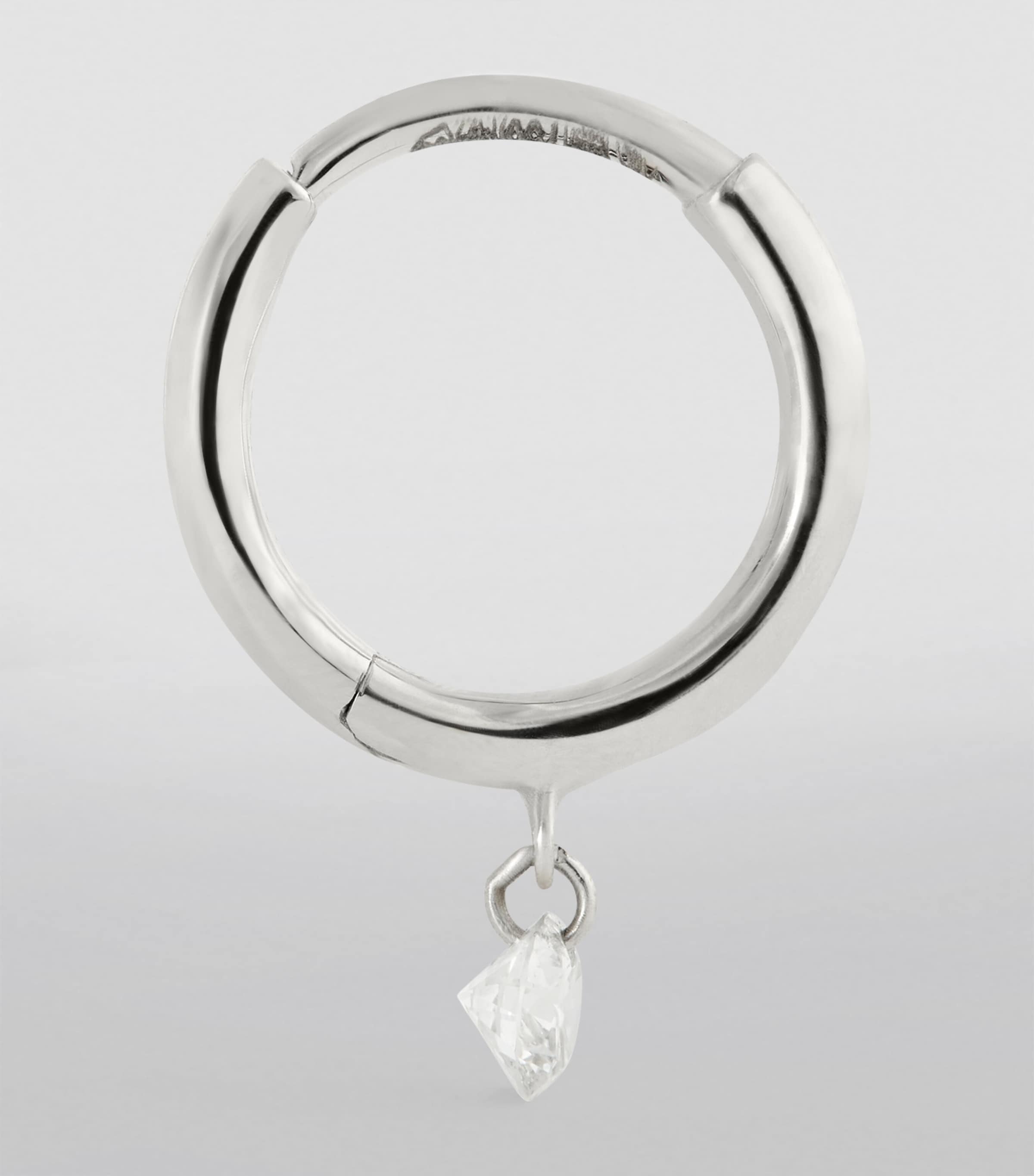 White Gold and Diamond Danaé Single Earring WHITE GOLD Image 3