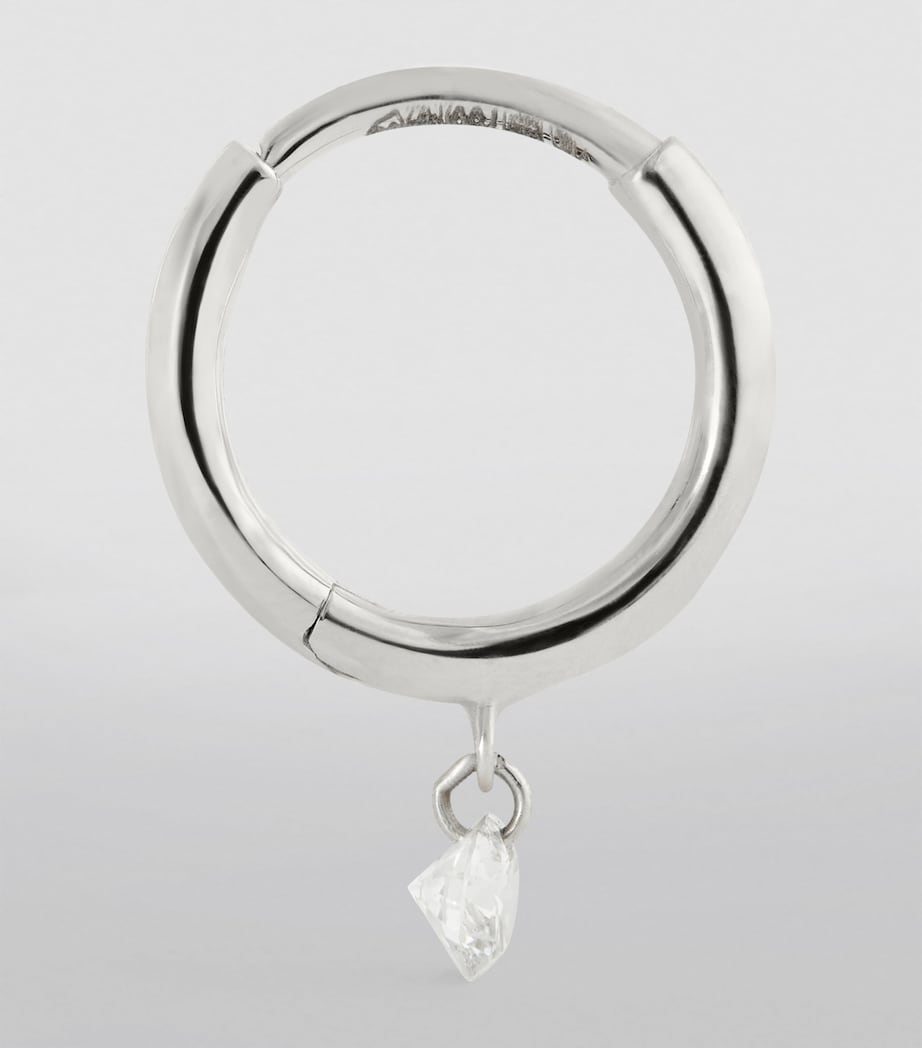 White Gold and Diamond Danaé Single Earring WHITE GOLD Image 3