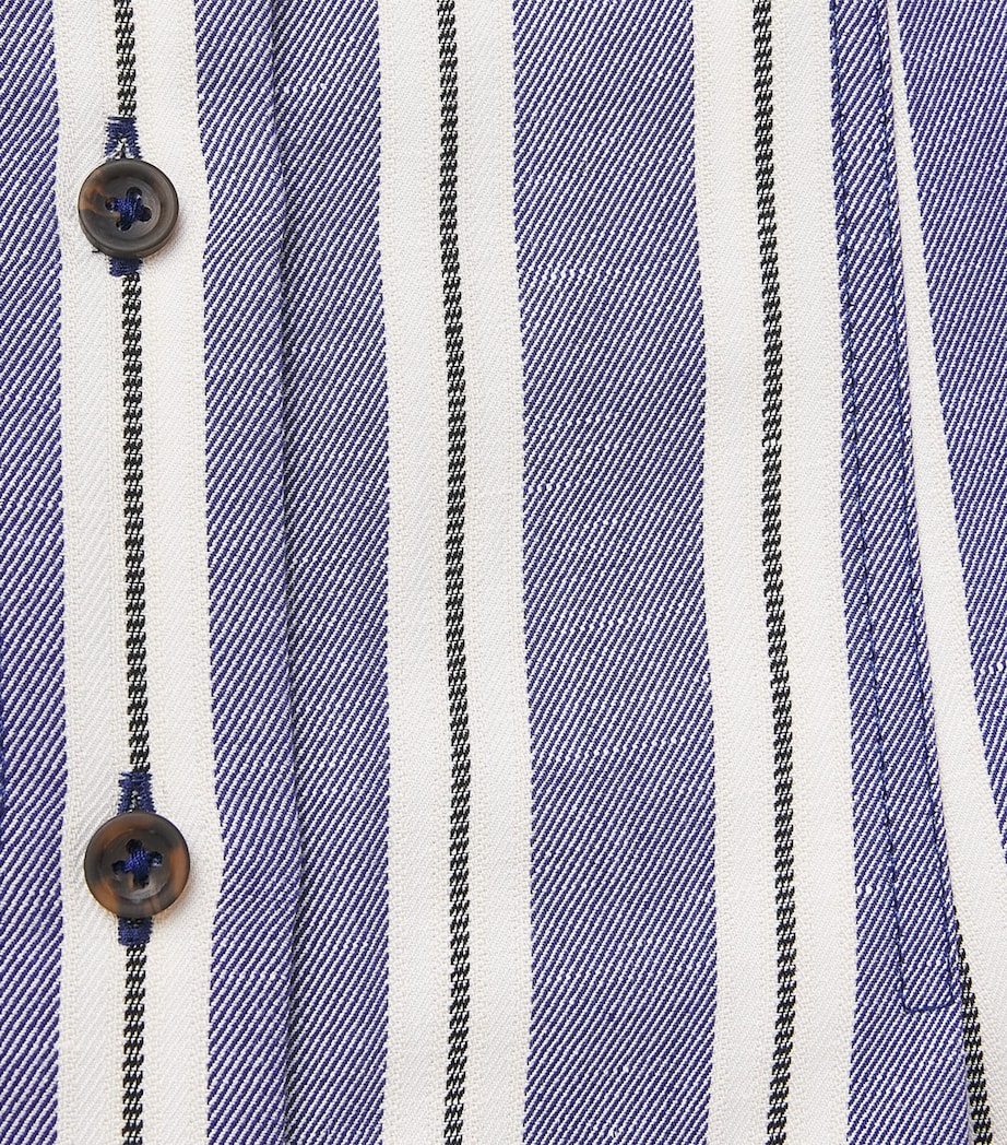 ME+EM Womens Stripe Midi Shirt Dress Blue/multi Image 6
