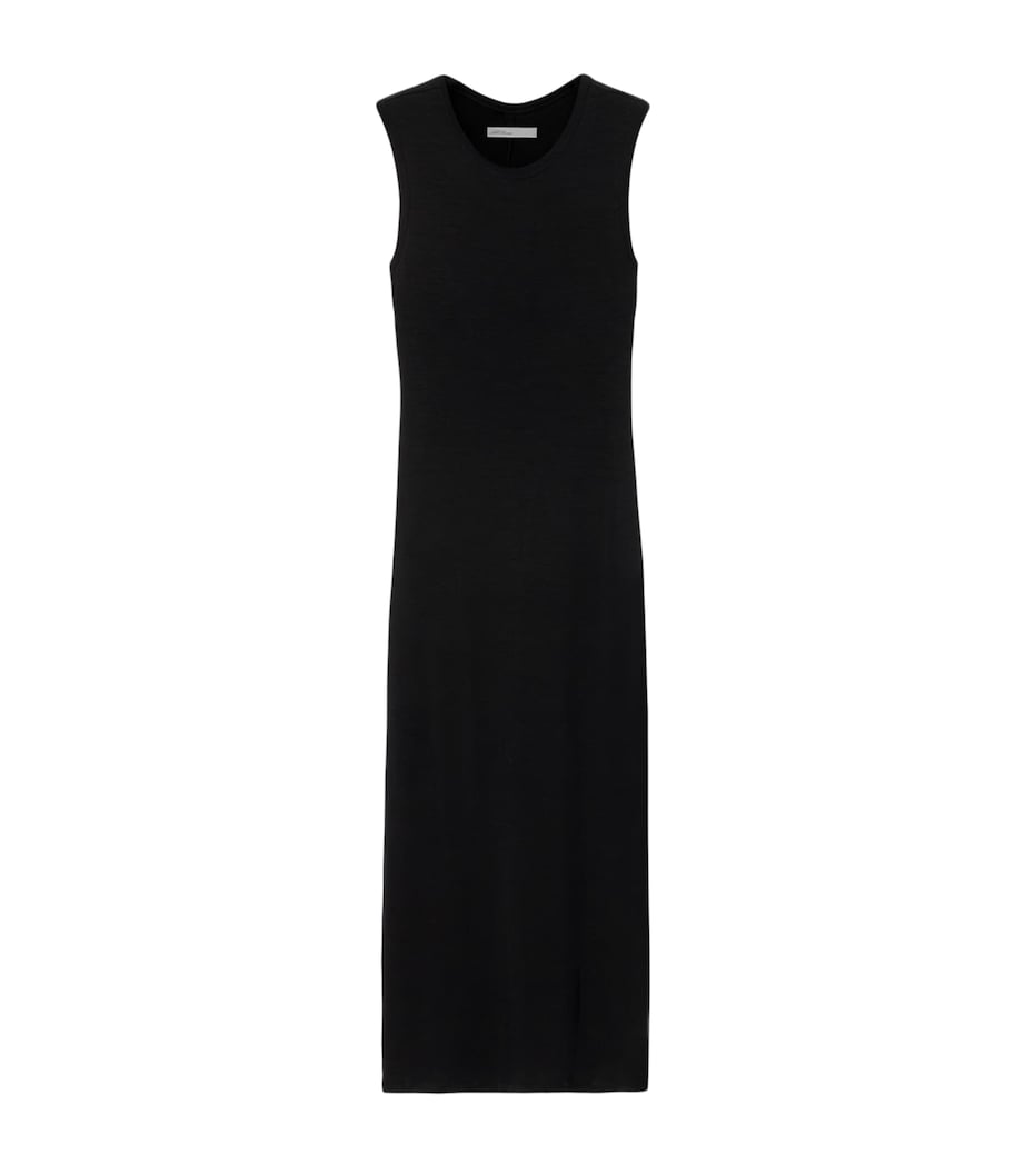 AllSaints Womens Jersey Ilia Midi Dress Black Image 1