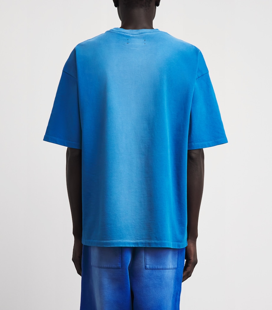 AMIRI Mens Cotton Arts District T-Shirt Sapphire Image 5
