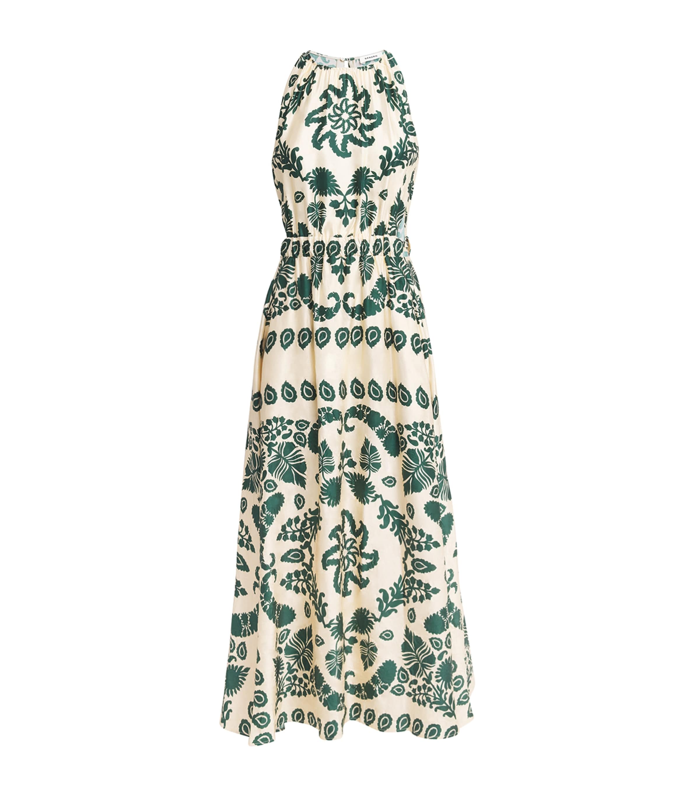 Sandro Printed Maxi Dress